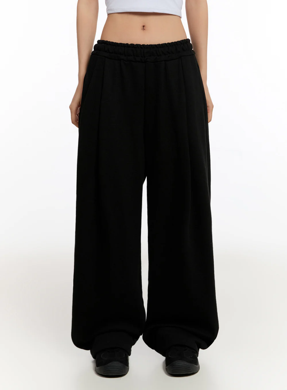 Pintuck Wide-Leg Sweatpants IU509 - Image 4