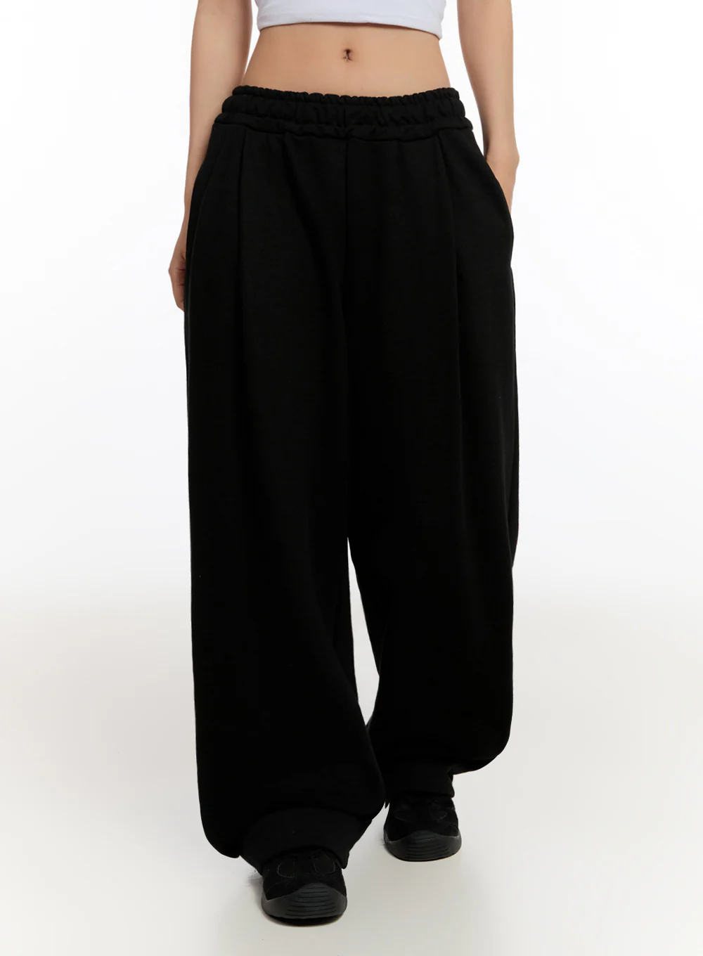 Pintuck Wide-Leg Sweatpants IU509 - Image 7
