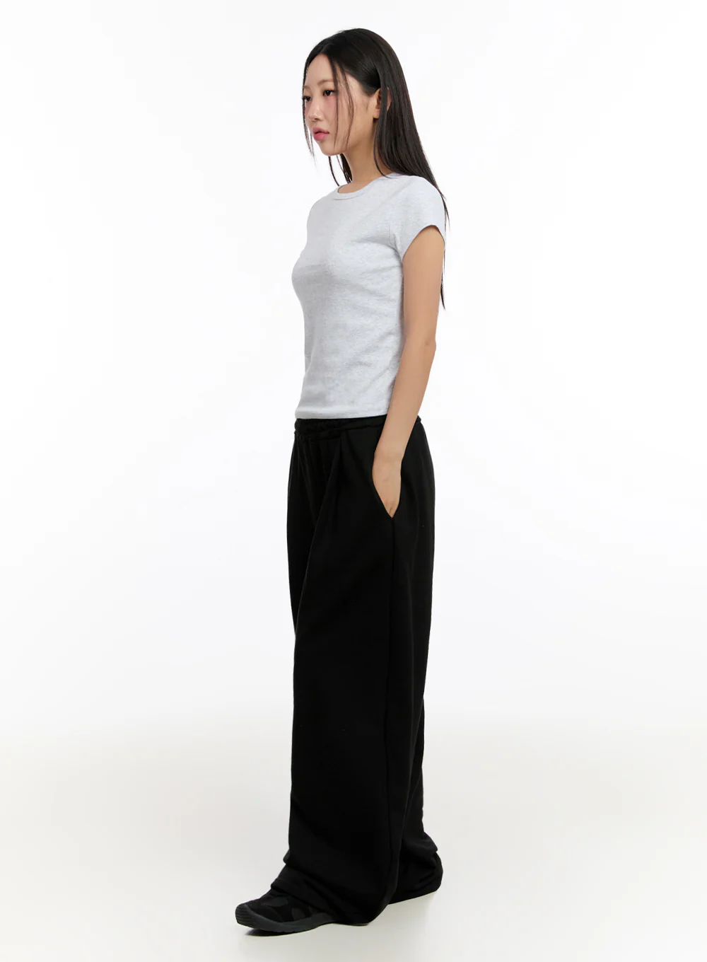 Pintuck Wide-Leg Sweatpants IU509 - Image 9