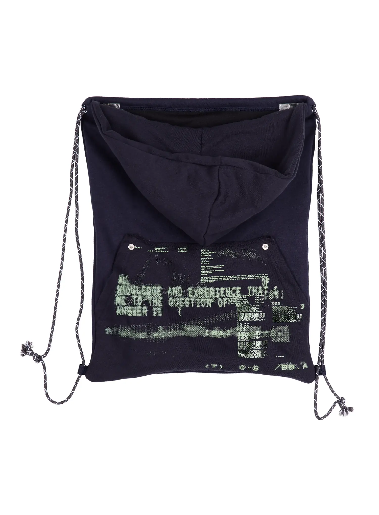 Pixel Graphic Hoodie Drawstring Backpack IU510 - Image 10