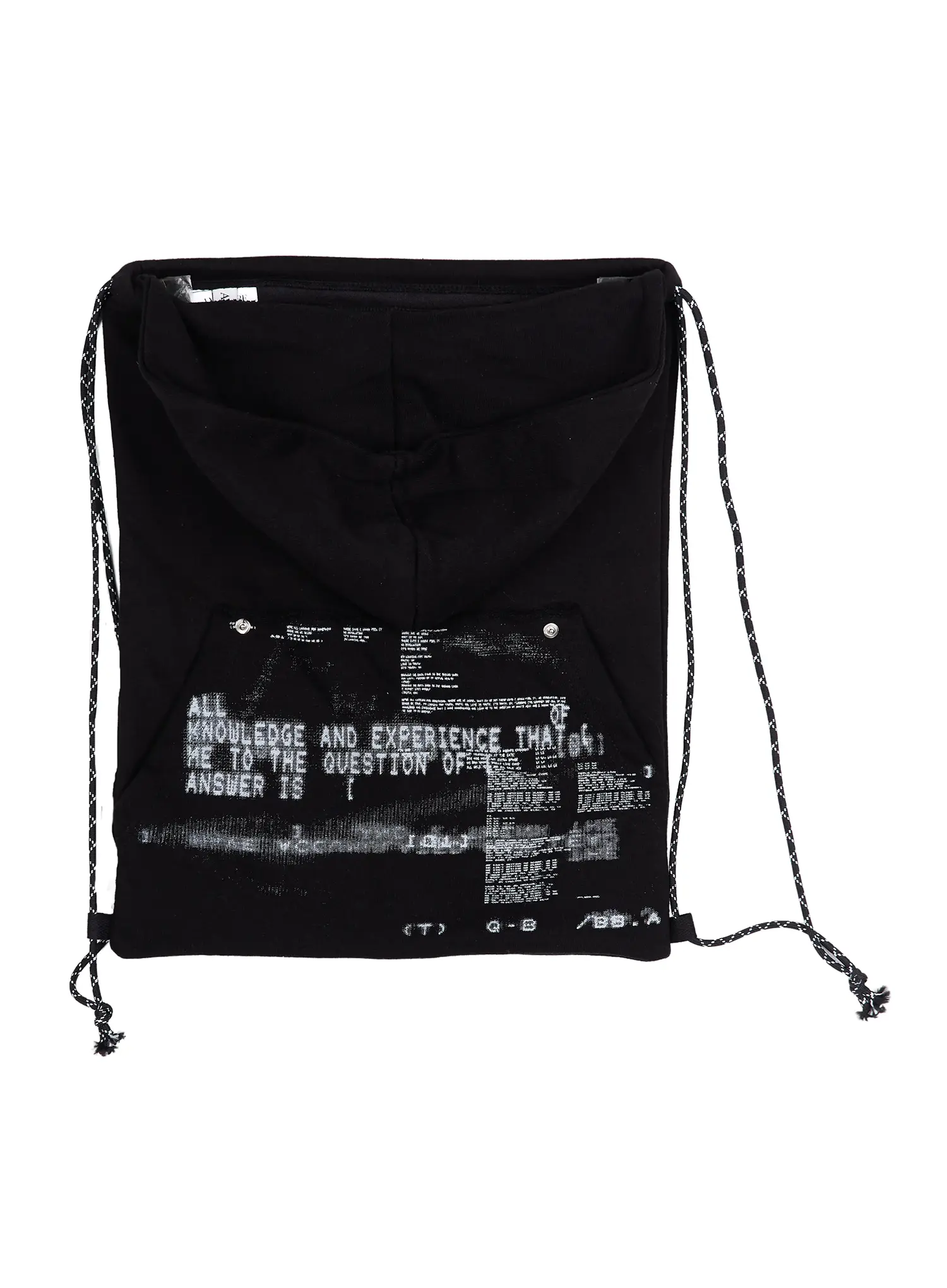 Pixel Graphic Hoodie Drawstring Backpack IU510 - Image 12