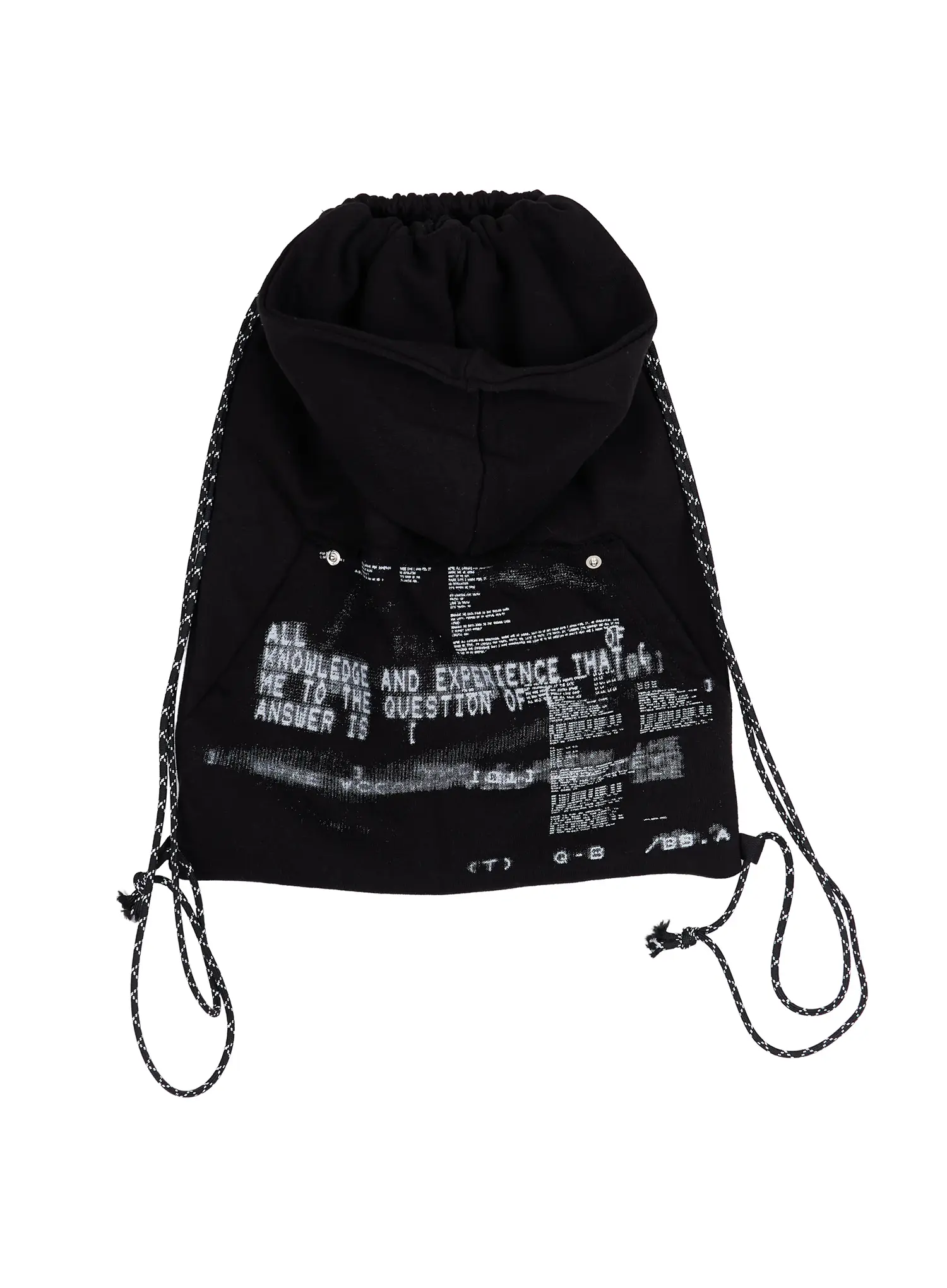 Pixel Graphic Hoodie Drawstring Backpack IU510 - Image 15