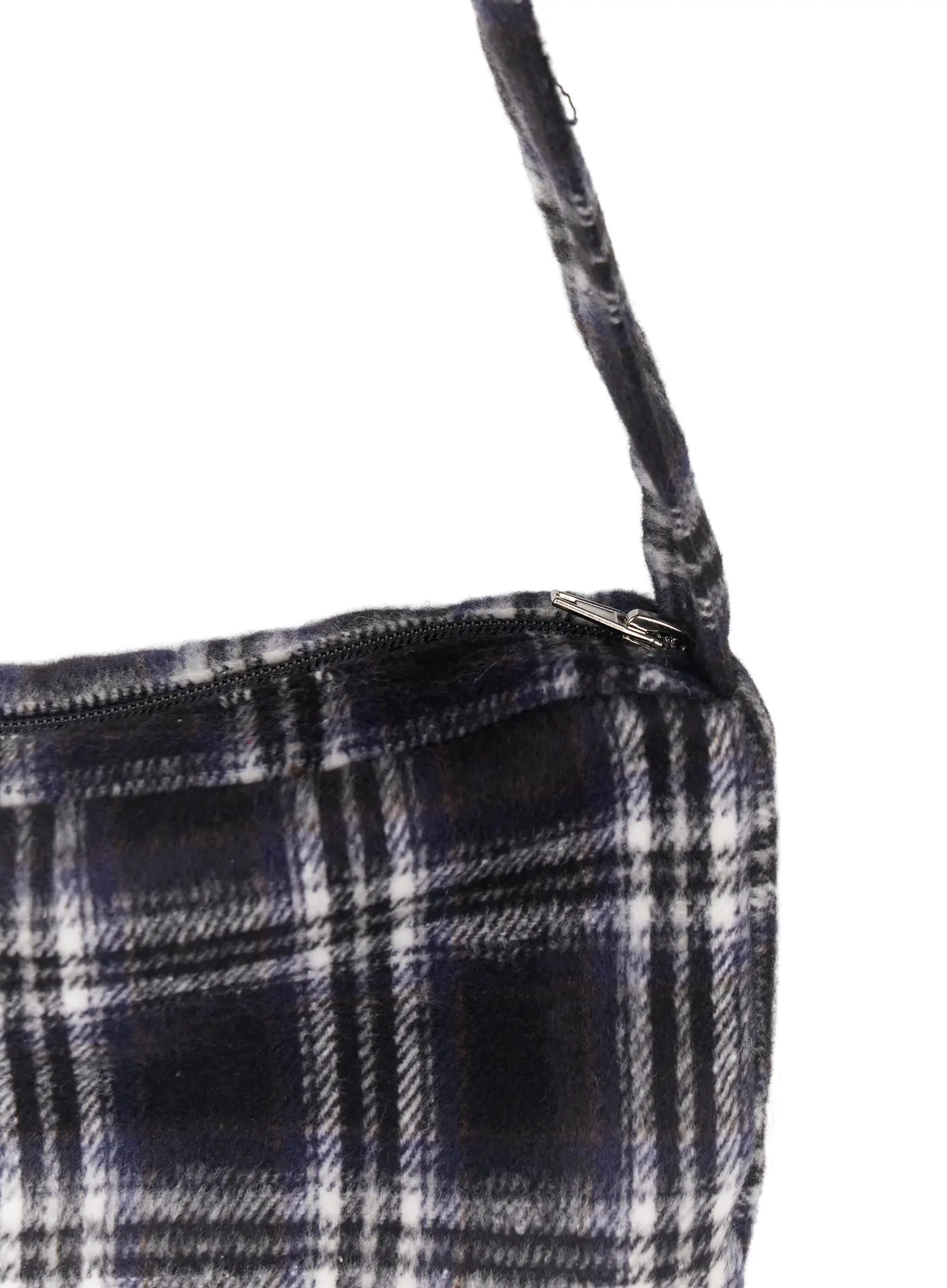 Plaid Fleece Crossbody Bag CJ527 - Image 6