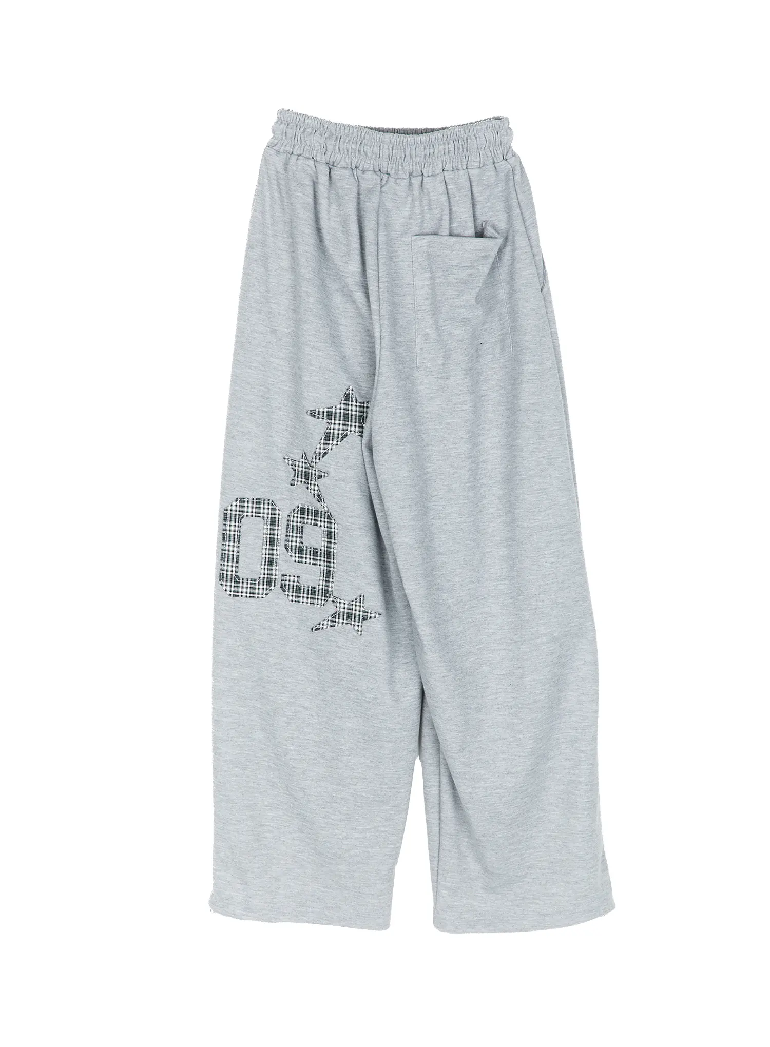 Plaid Graphic Wide Leg Sweatpants CY529 - Image 12