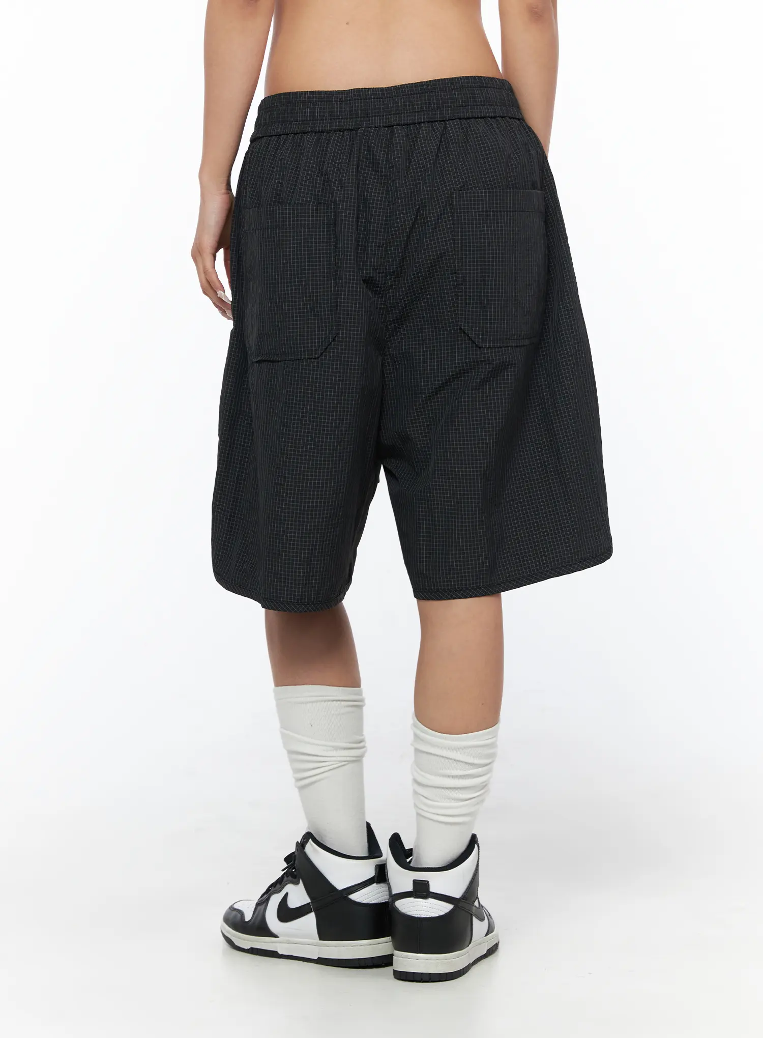 Plaid Nylon Shorts CU523 - Image 8