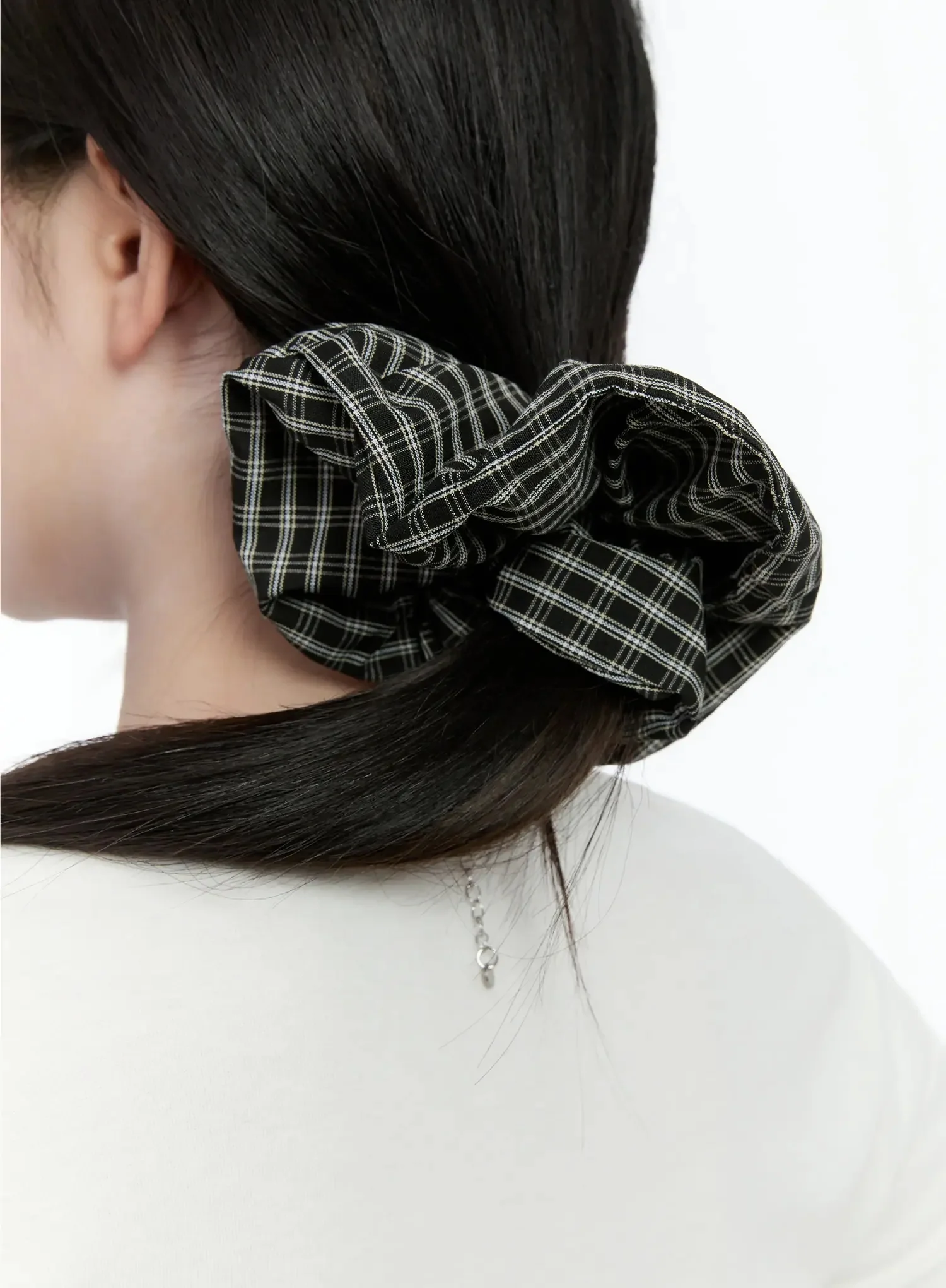 Plaid Pattern Scrunchie IO527