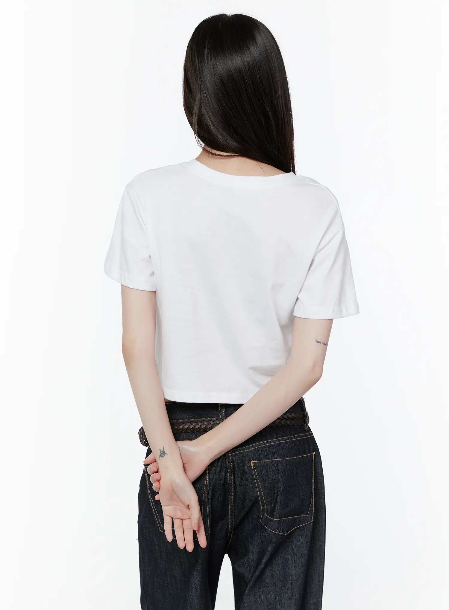 Playful Bunny Graphic Crop Tee CU505 - Image 9