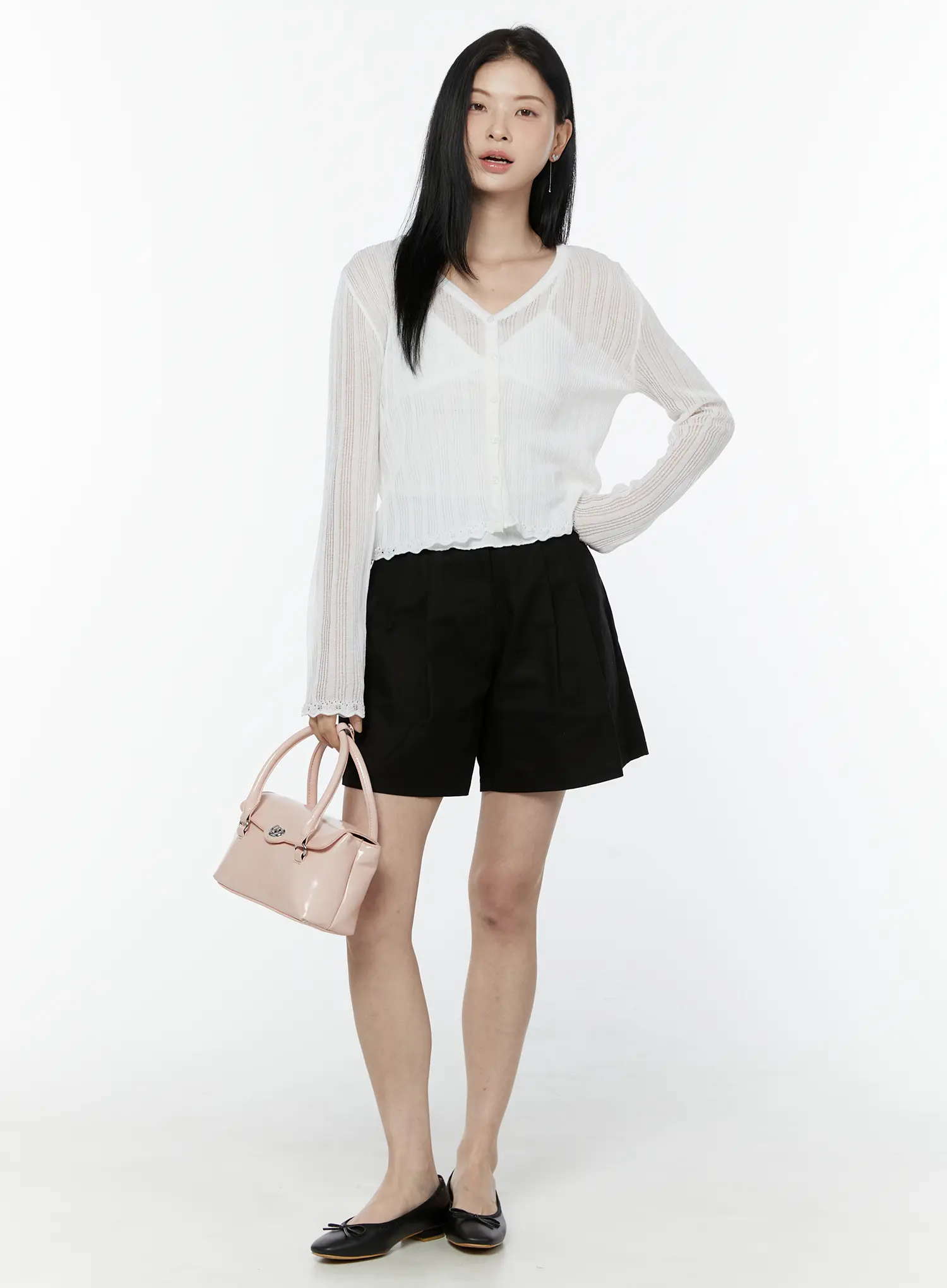 Pleated A-Line Shorts IU505 - Image 2