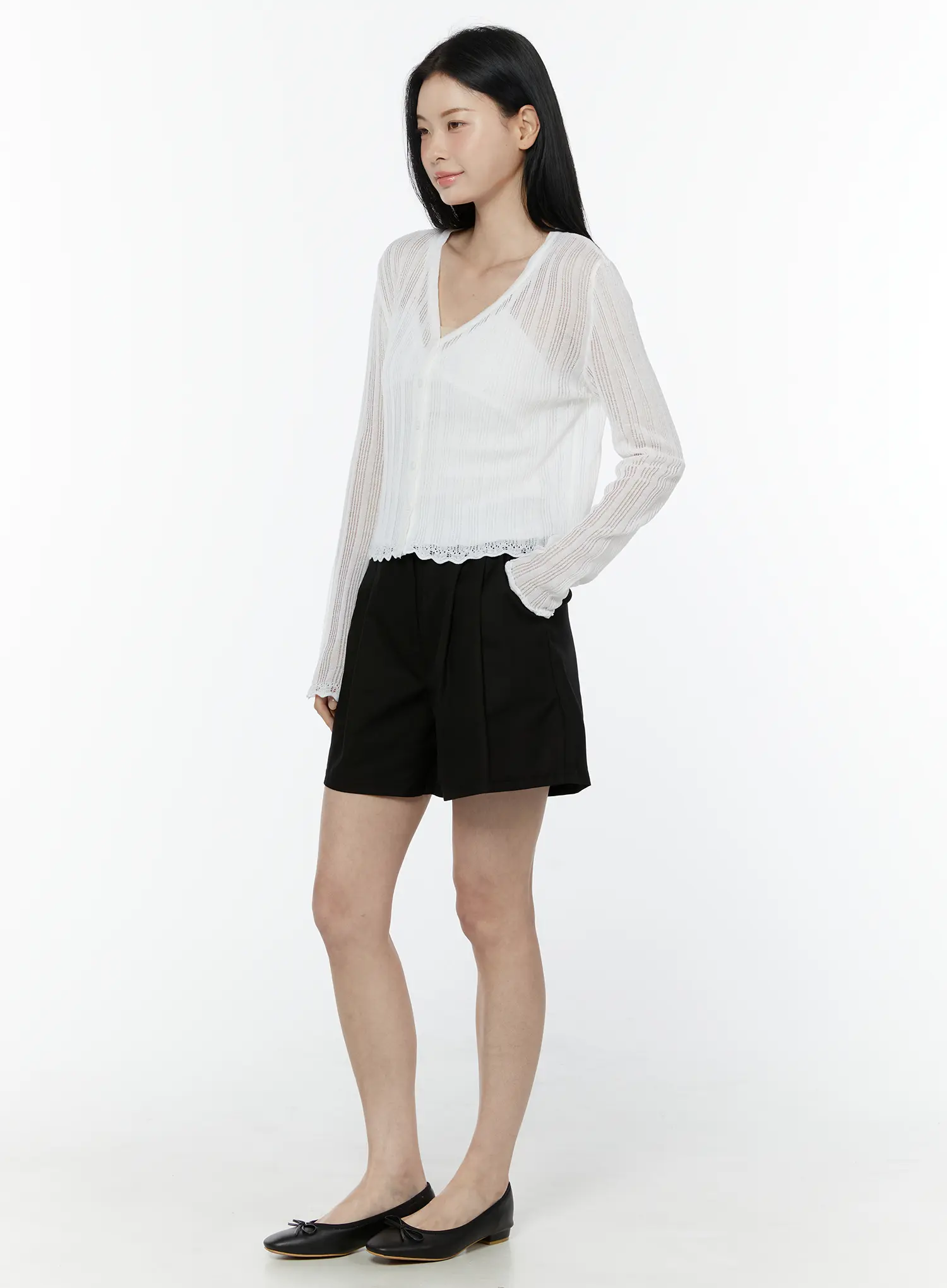 Pleated A-Line Shorts IU505 - Image 6