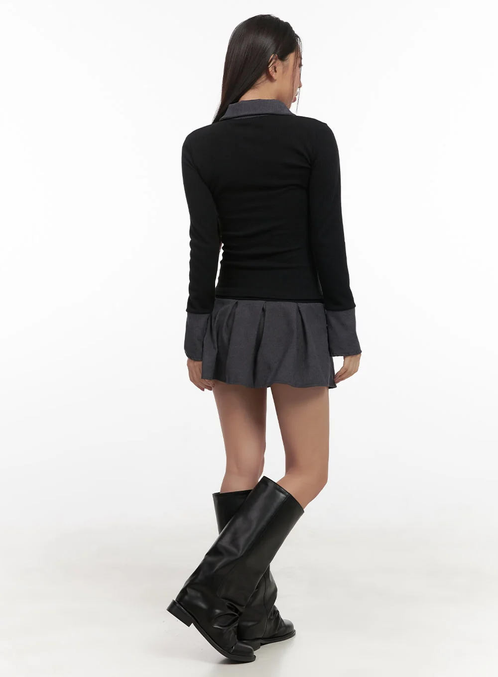 Pleated Glam Mini Skirt CD413 - Image 4
