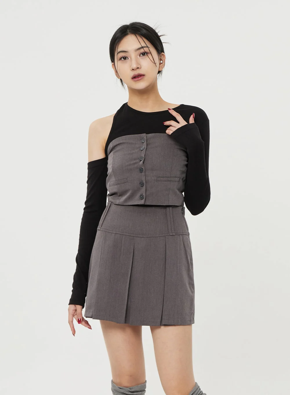 Pleated Mini Skirt BF314 - Image 8