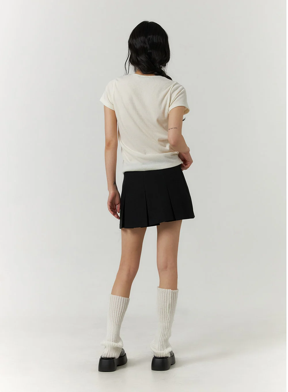 Pleated Mini Skirt CF407 - Image 6