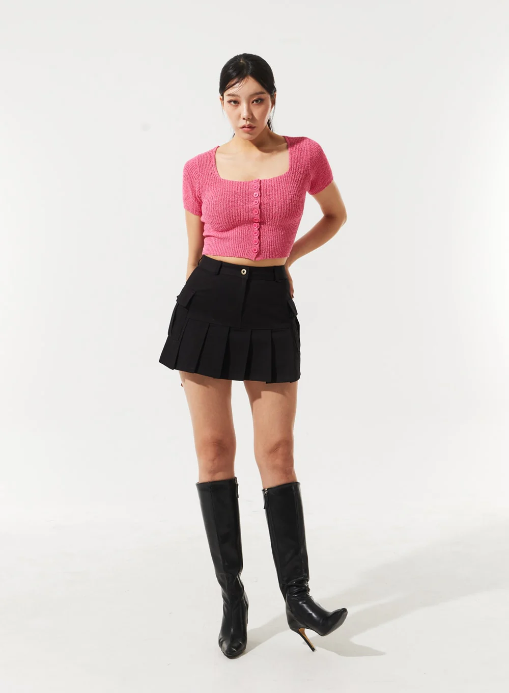 Pleated Mini Skirt IM330 - Image 7