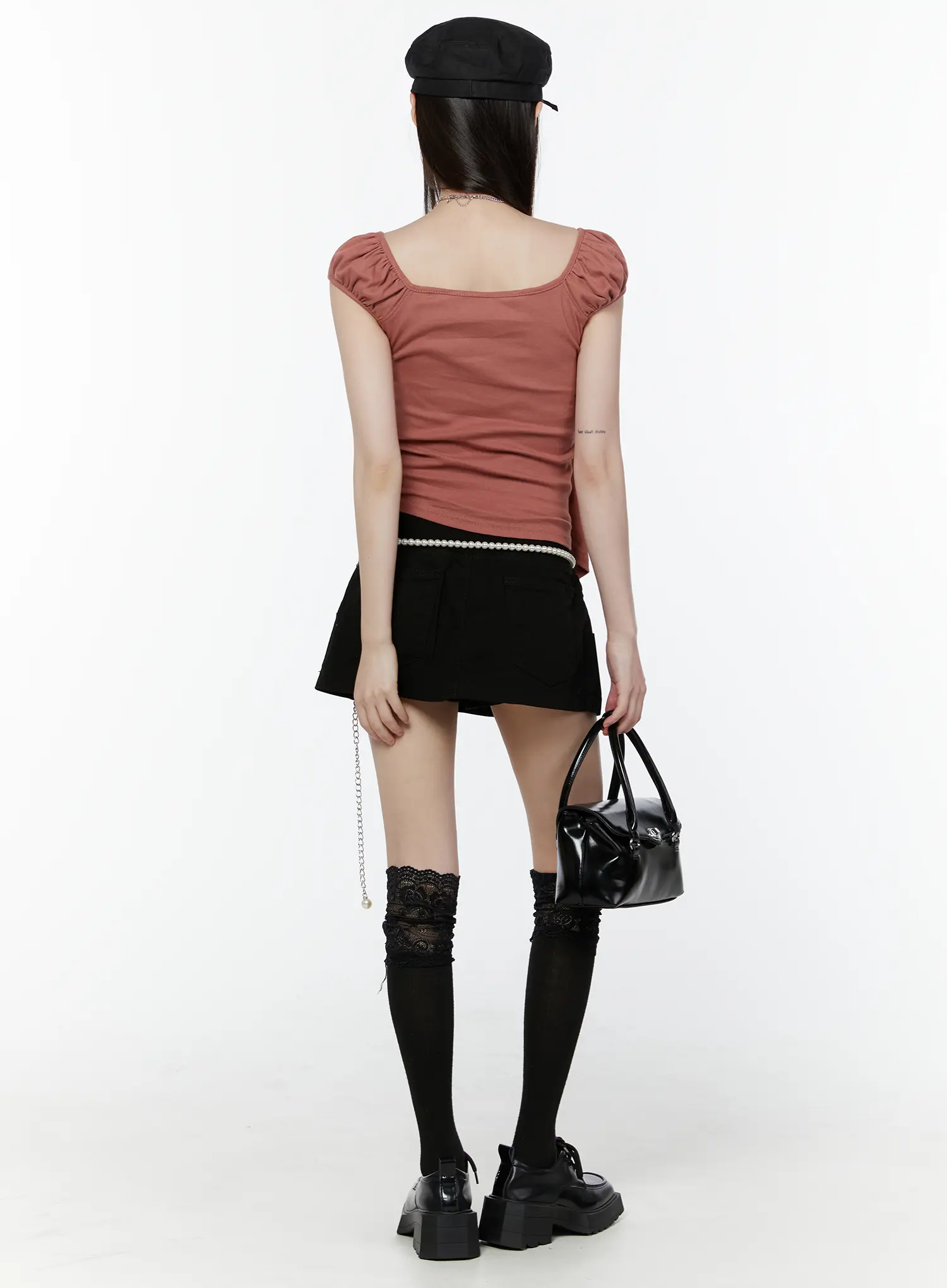 Pleated Preppy Mini Skirt CU505 - Image 8