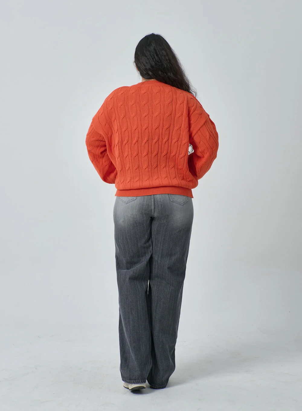 Plus Light Wash Wide Leg Jeans IF317 - Image 8