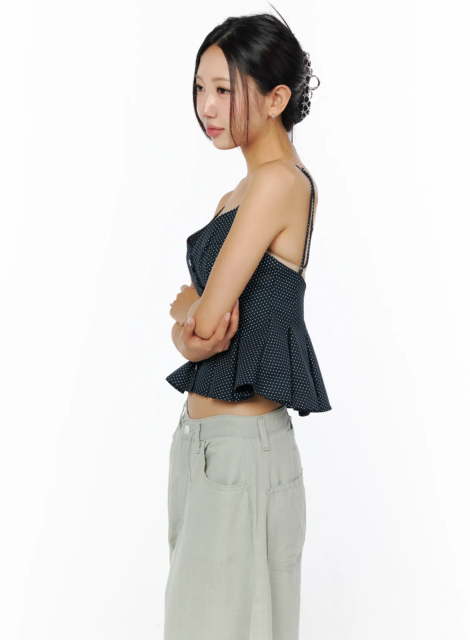 Polka Dot Button-Up Camisole CU515 - Image 6