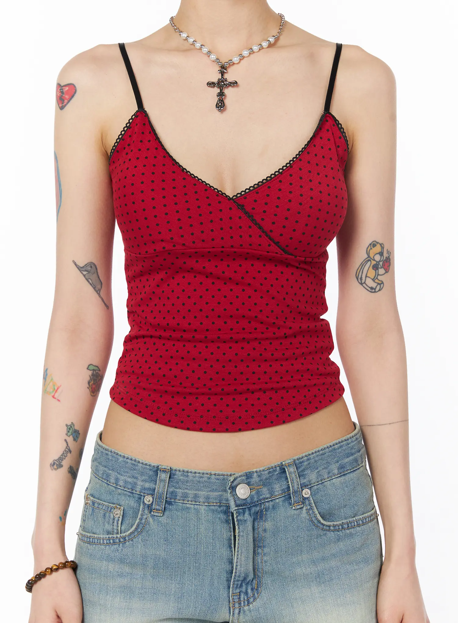 Polka Dot Camisole Top CY528 - Image 4