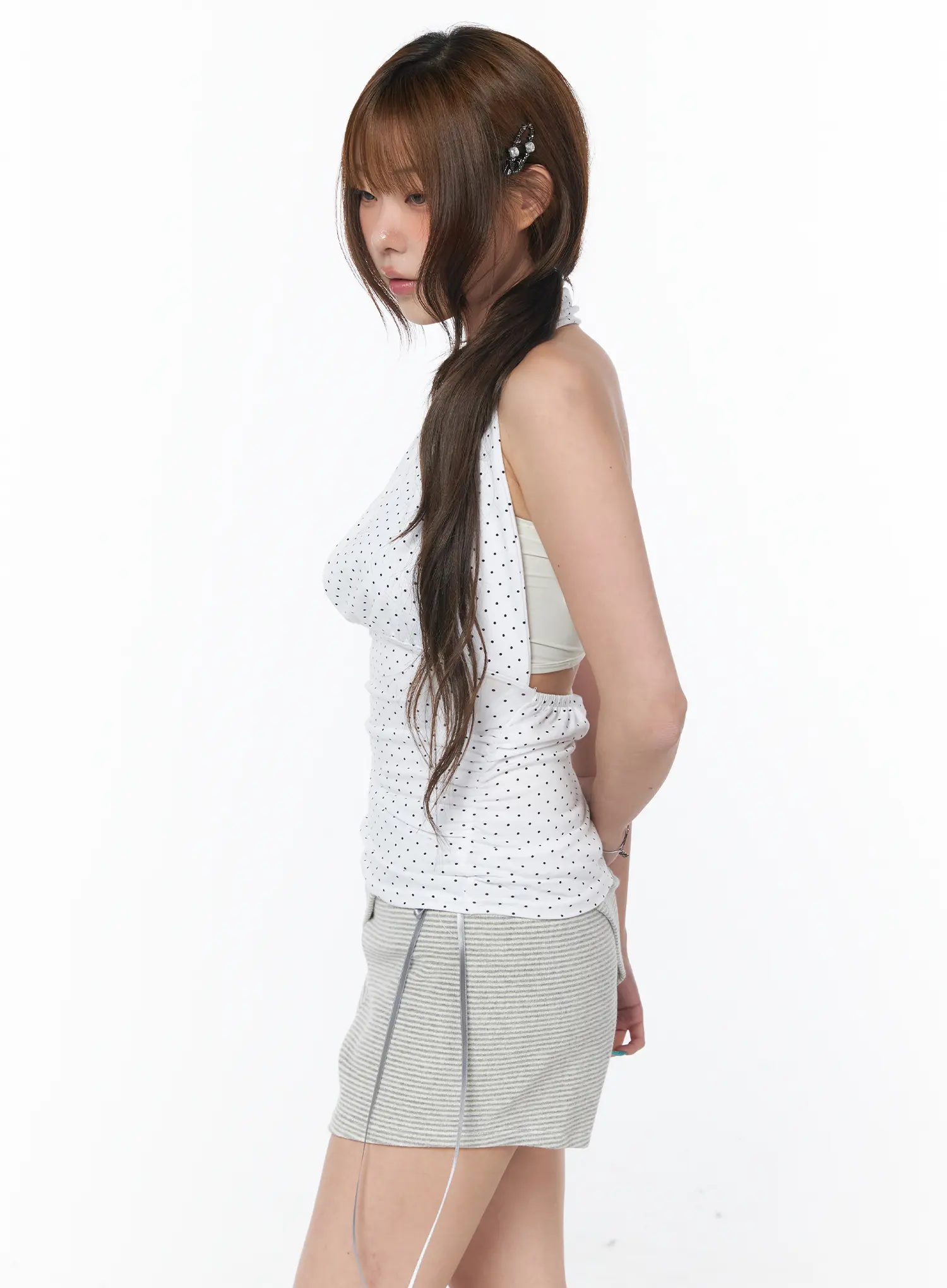 Polka Dot Halter Neck Top CY529 - Image 6