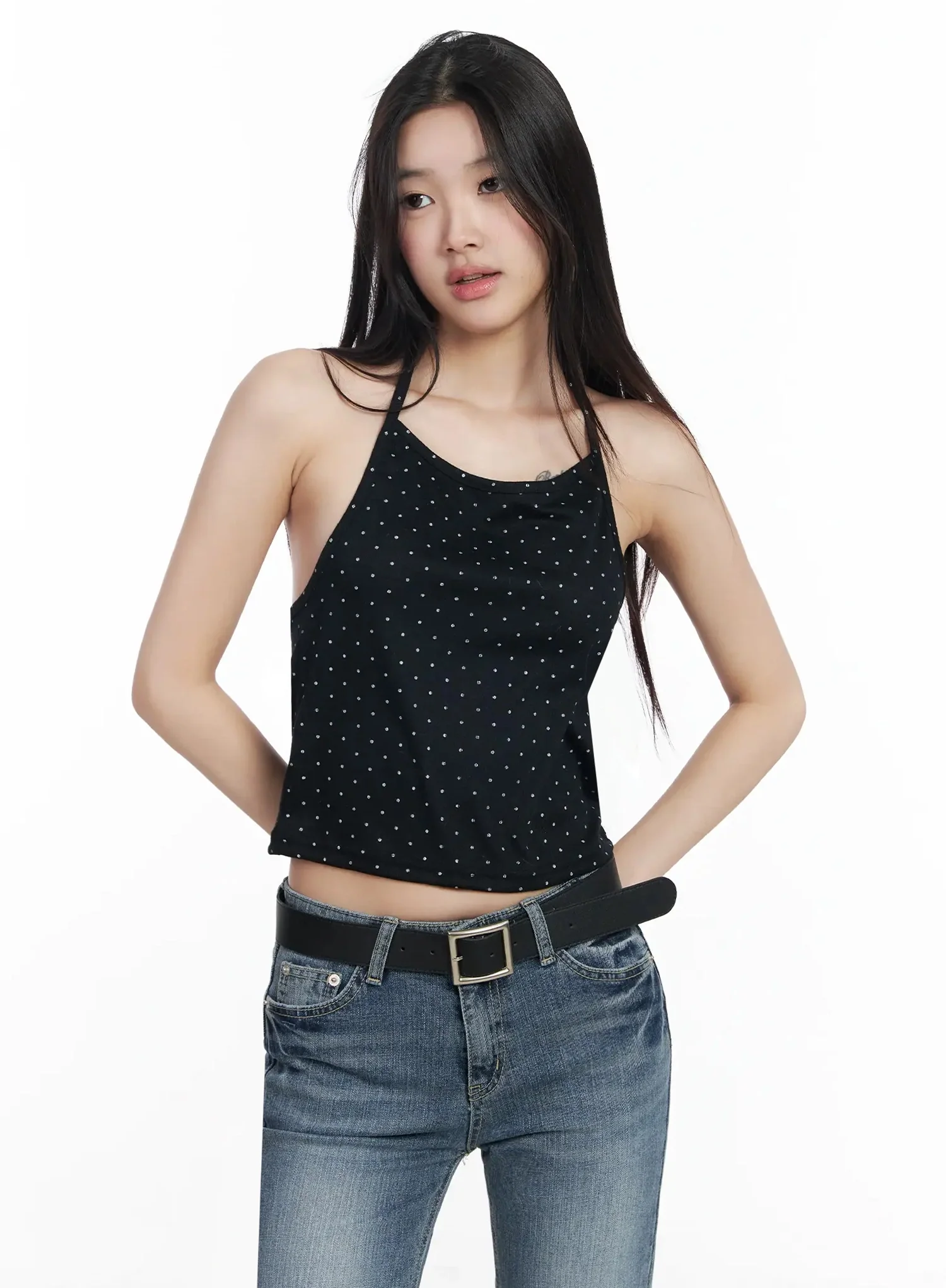 Polka Dot Halter Neck Top IM503 - Image 14