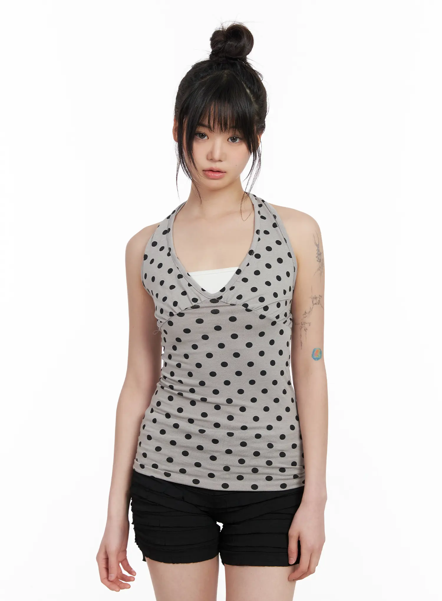 Polka Dot Halter Top CM512 - Image 6