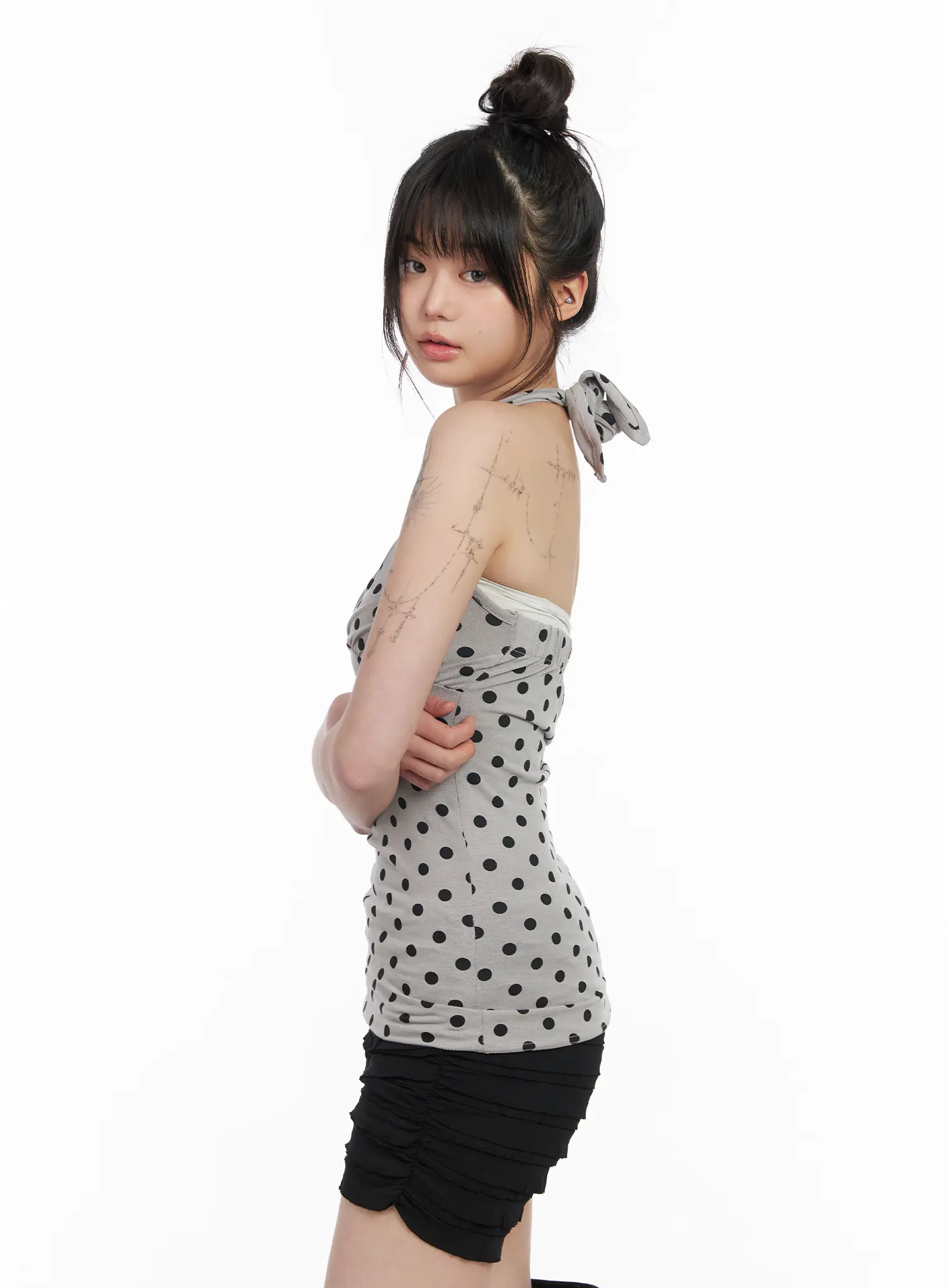 Polka Dot Halter Top CM512 - Image 7
