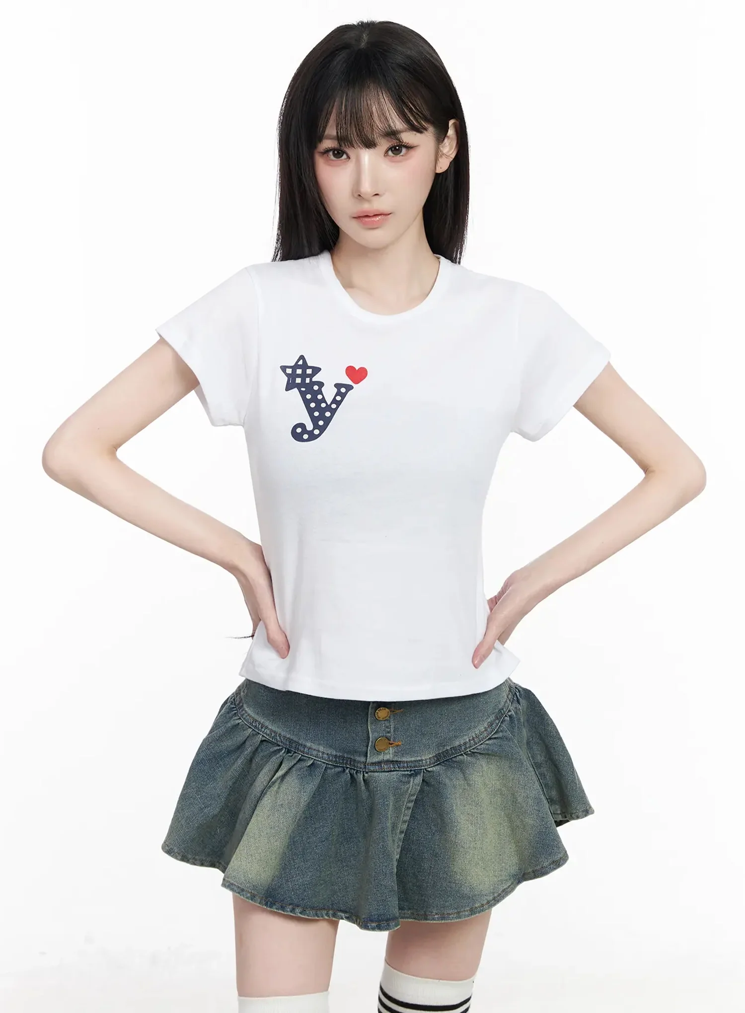 Polka Dot Love T-Shirt IU509 - Image 3