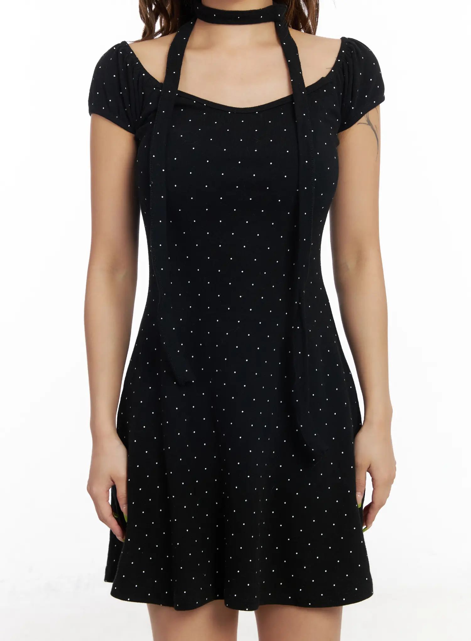 Polka Dot Mini Dress CM525 - Image 4