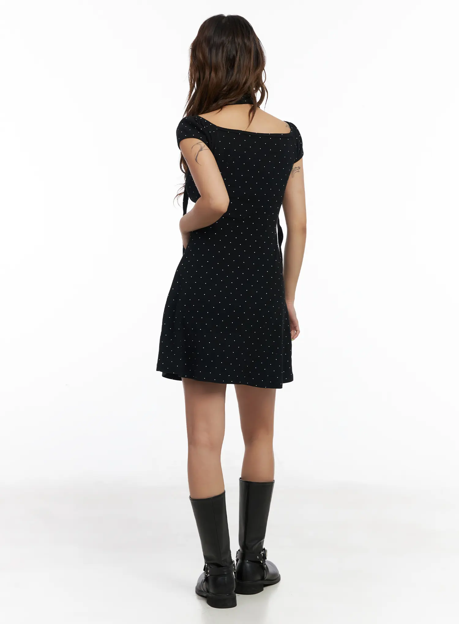 Polka Dot Mini Dress CM525 - Image 7