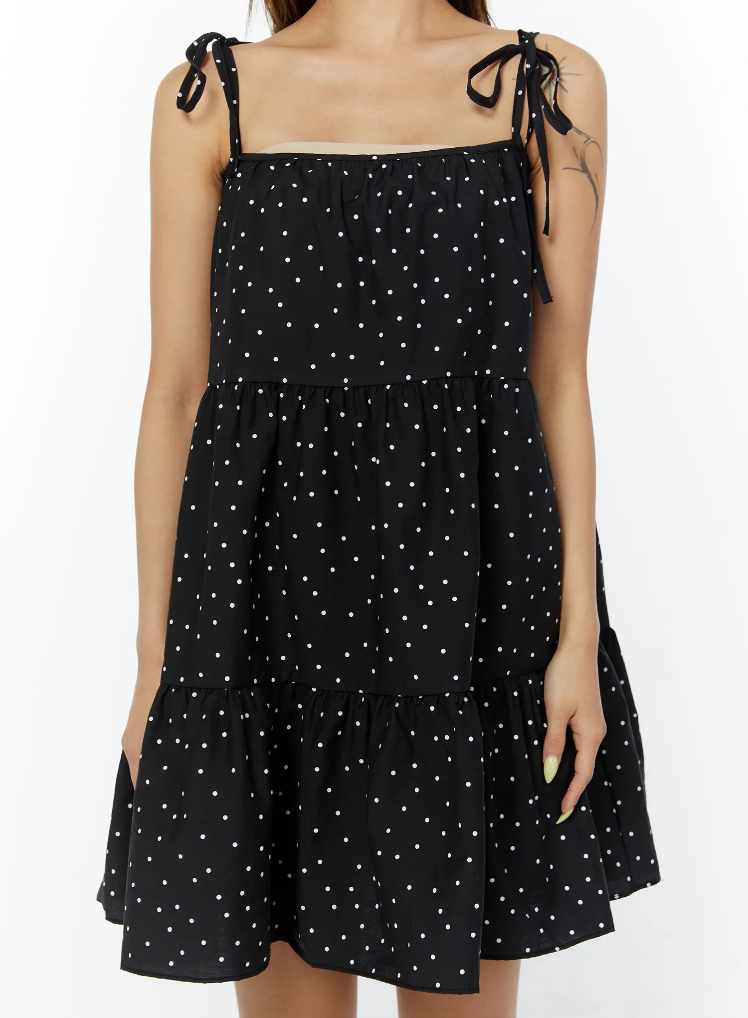 Polka Dot Ruffle Mini Dress CY521 - Image 4