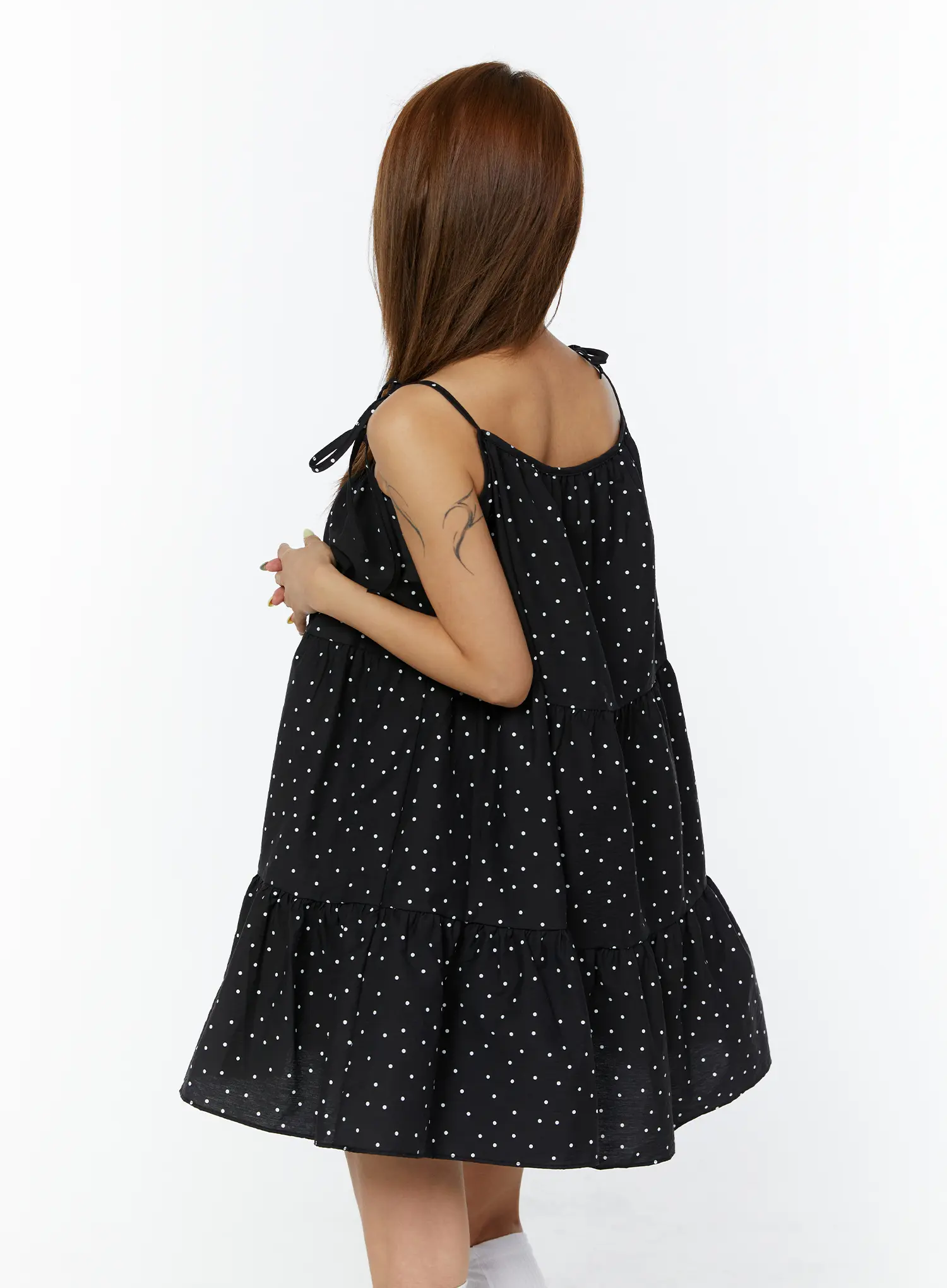 Polka Dot Ruffle Mini Dress CY521 - Image 8