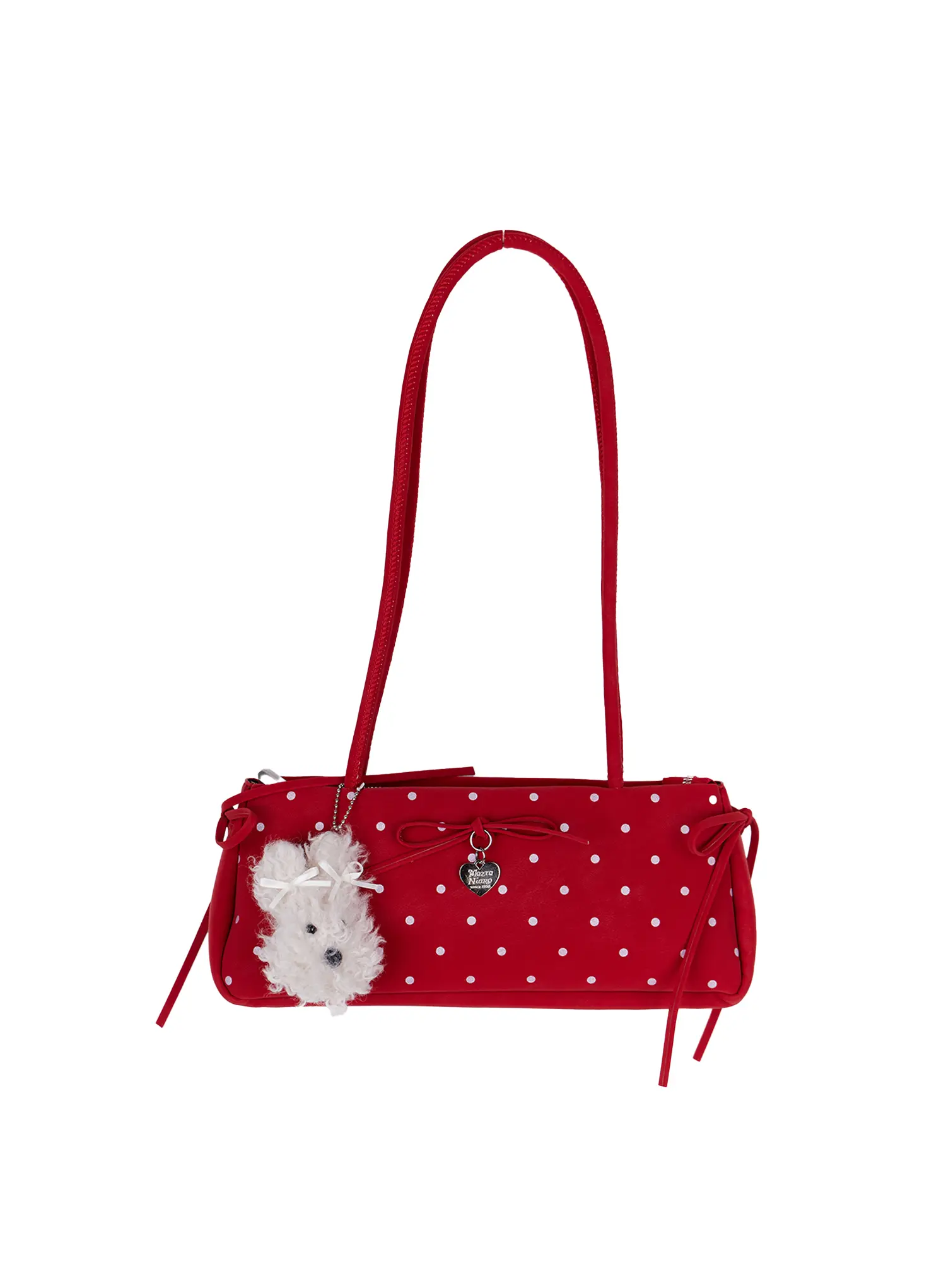 Polka Dot Shoulder Bag with Keyring CA528 - Image 7