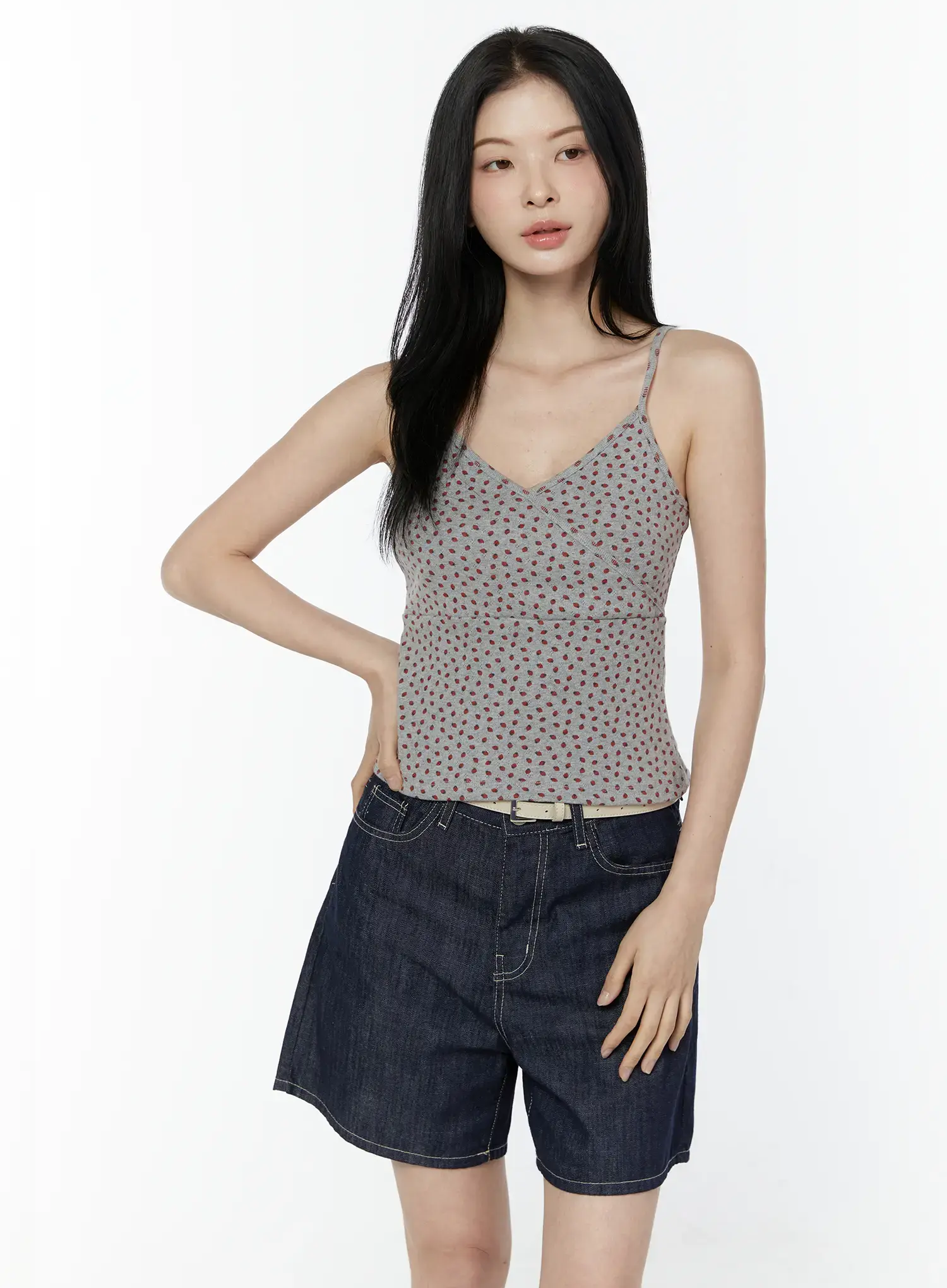 Polka Dot Sleeveless Top IU505 - Image 2