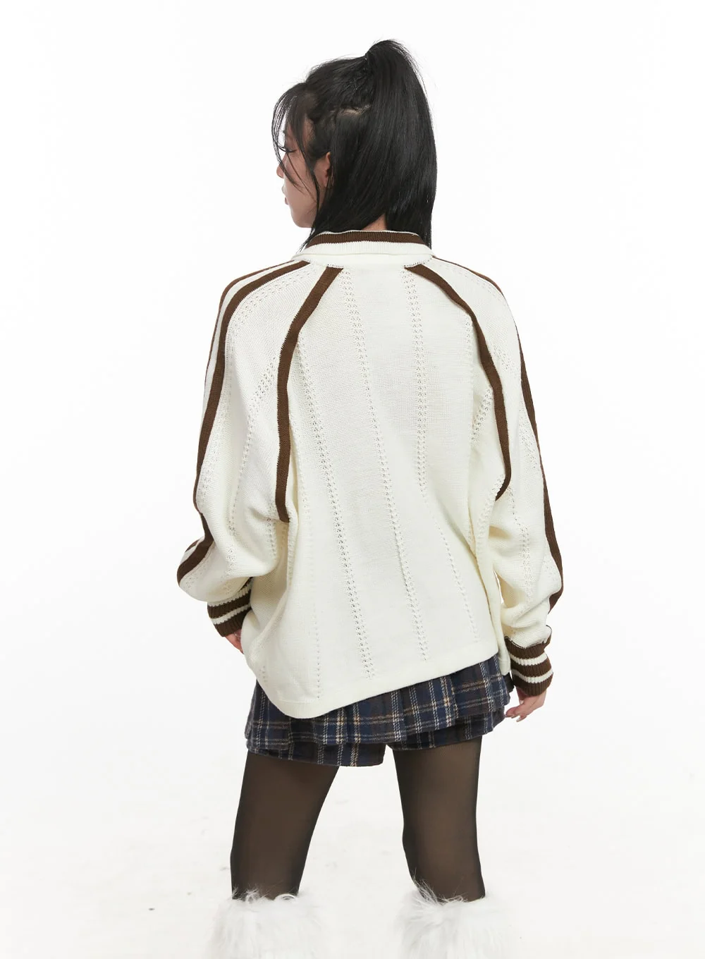 Portland Embroidered Collared Sweater CJ516 - Image 7