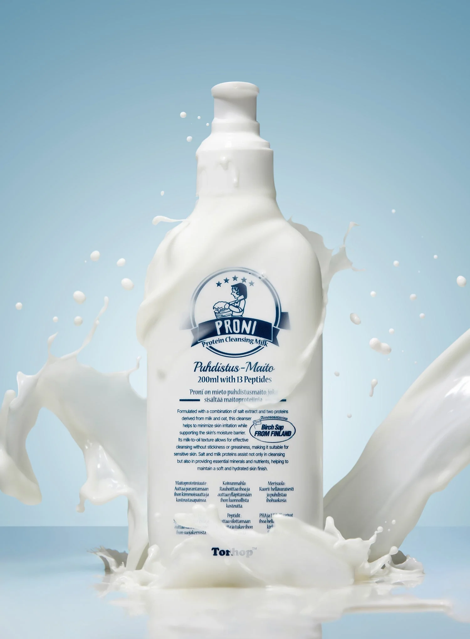 Proni Salt Peptide Cleansing Milk Oil (200ml) - Image 4
