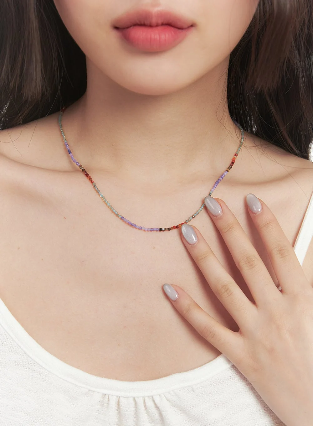 Purple Bijeu Necklace CF520