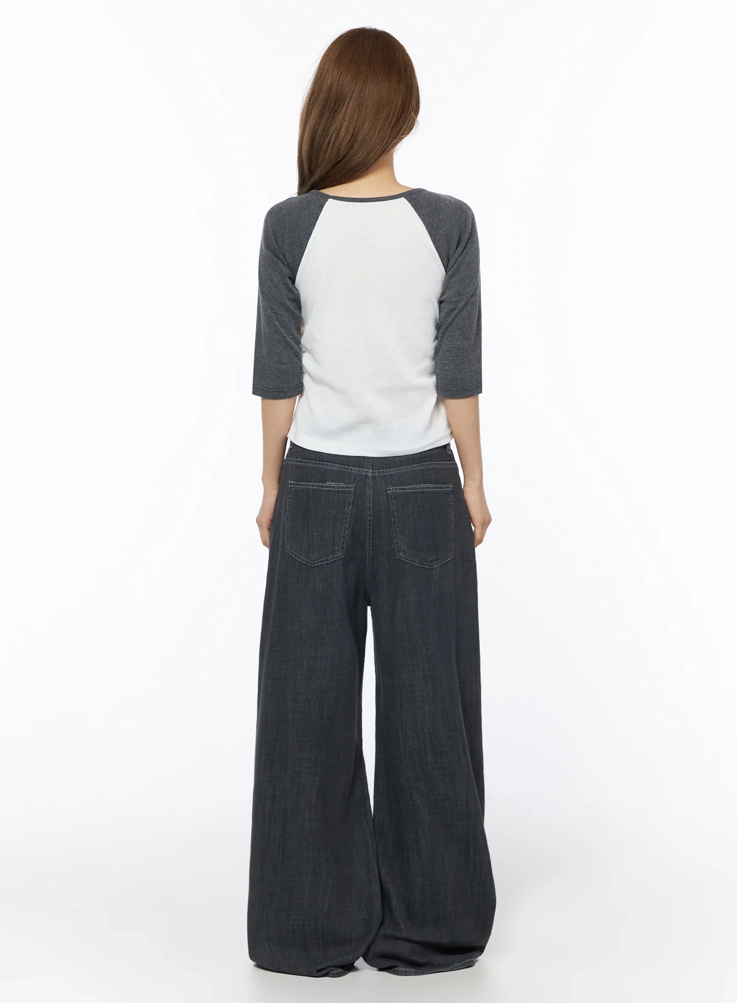 Raglan Shirred 3/4 Top IU525 - Image 5