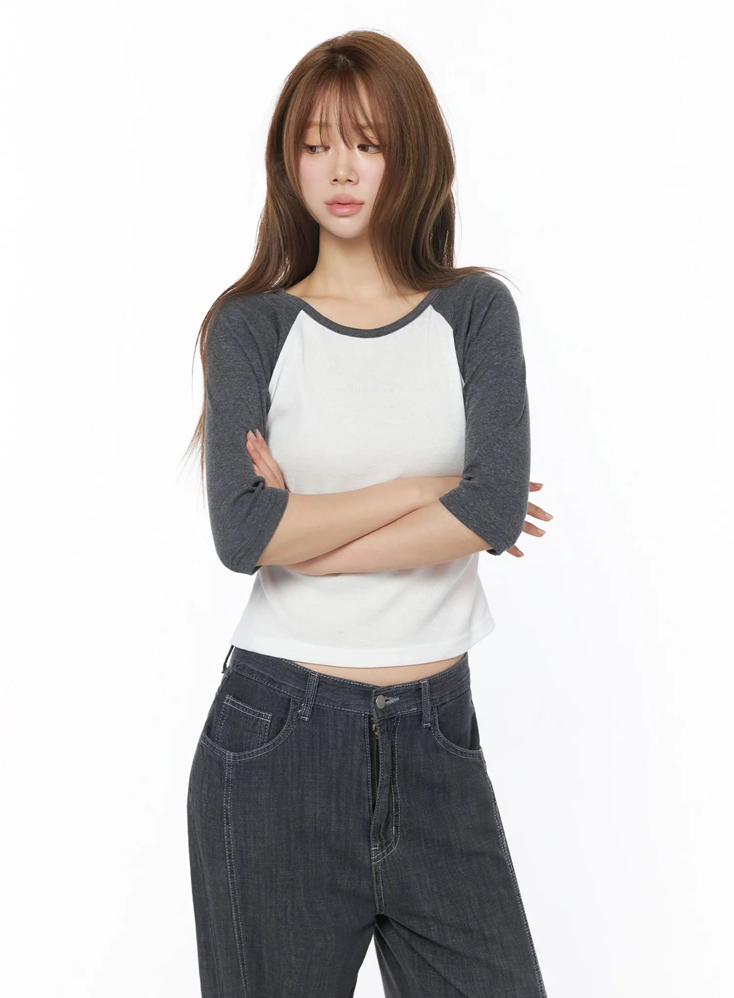 Raglan Shirred 3/4 Top IU525 - Image 7