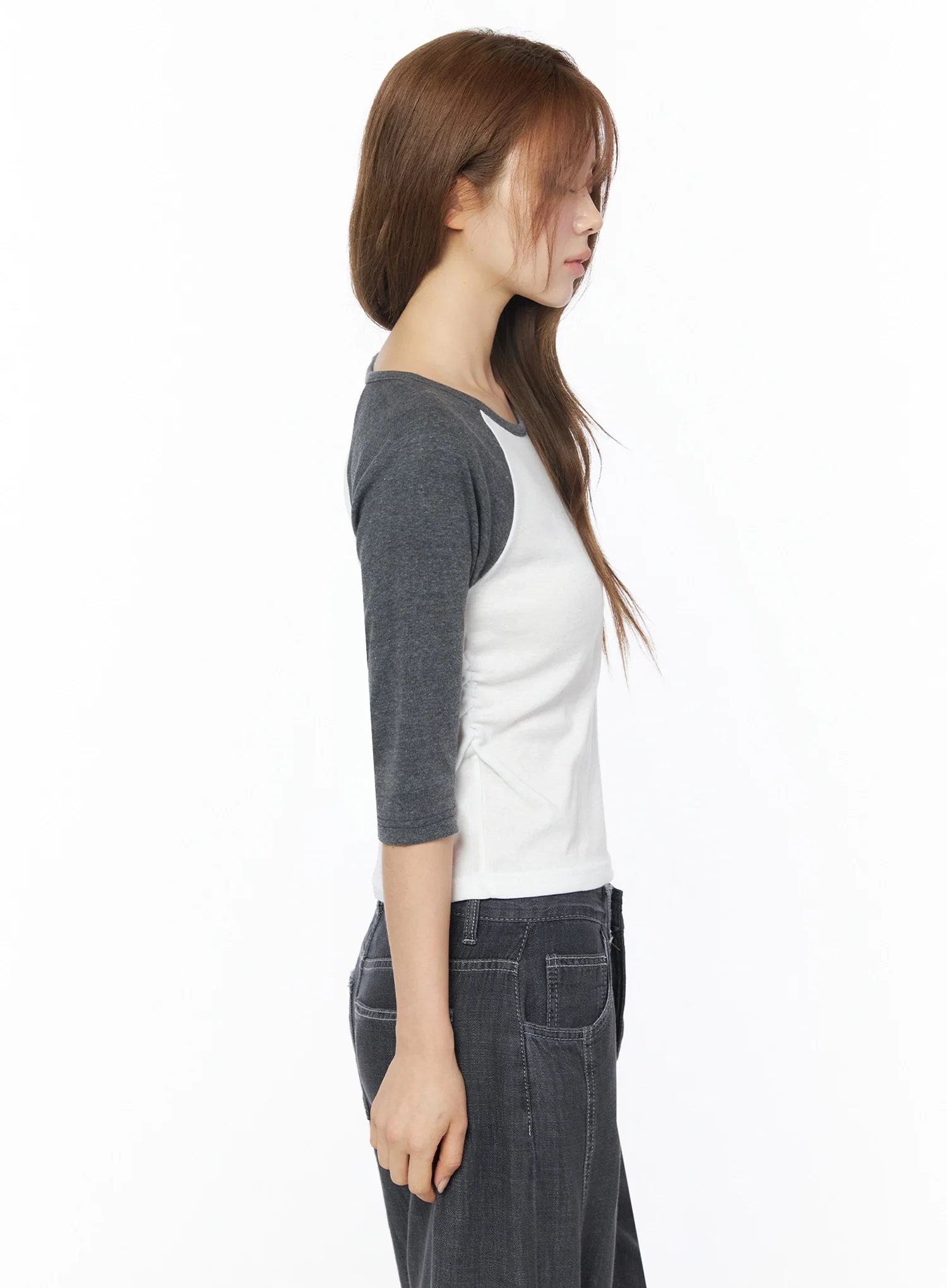 Raglan Shirred 3/4 Top IU525 - Image 9