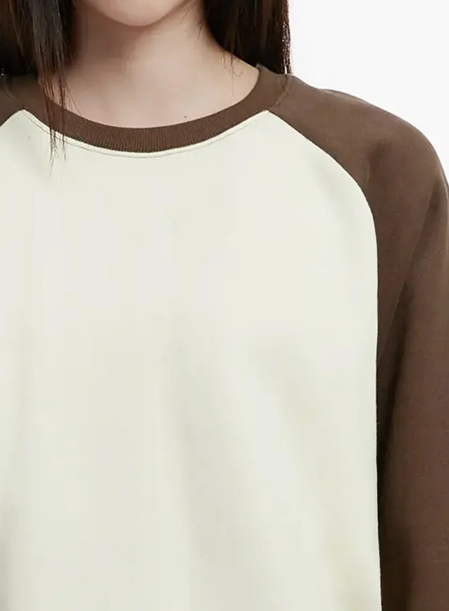 Raglan Sleeve Fleece Sweatshirt IJ516 - Image 4