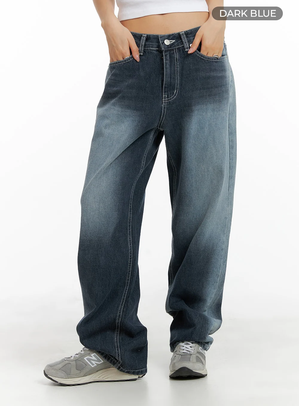 Recycled Wide Baggy Jeans (Unisex) CM425 - Image 7