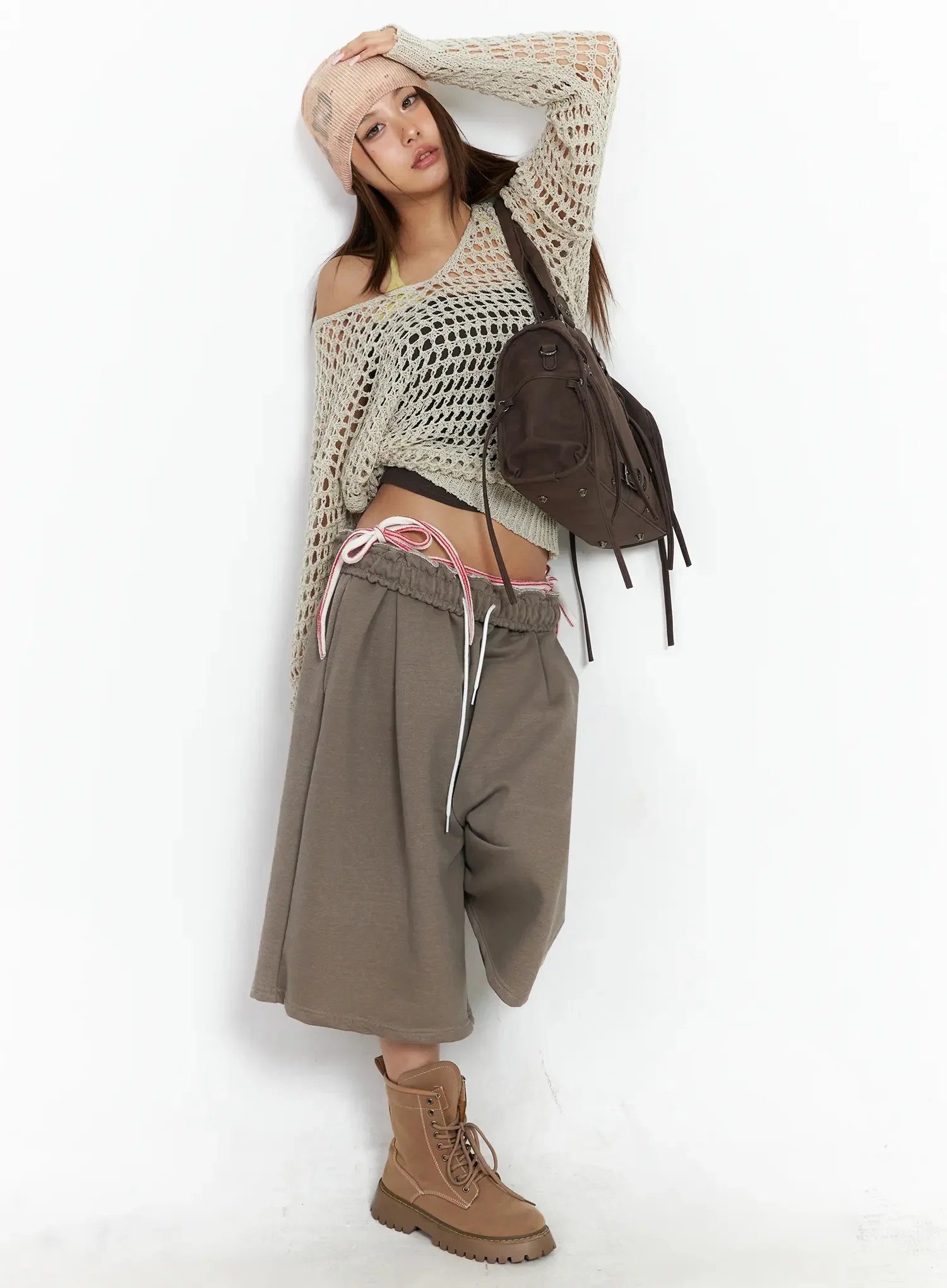 Relaxed Bermuda Sweat Shorts IA527 - Image 14