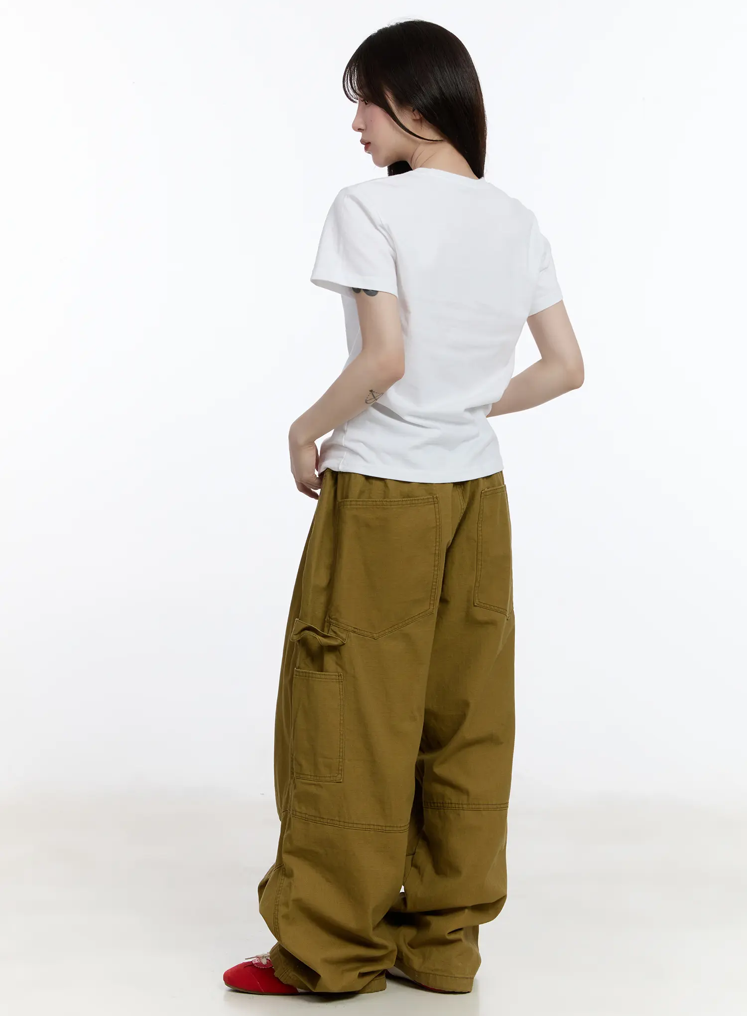 Relaxed-Fit Baggy Carpenter Pants CA501 - Image 7