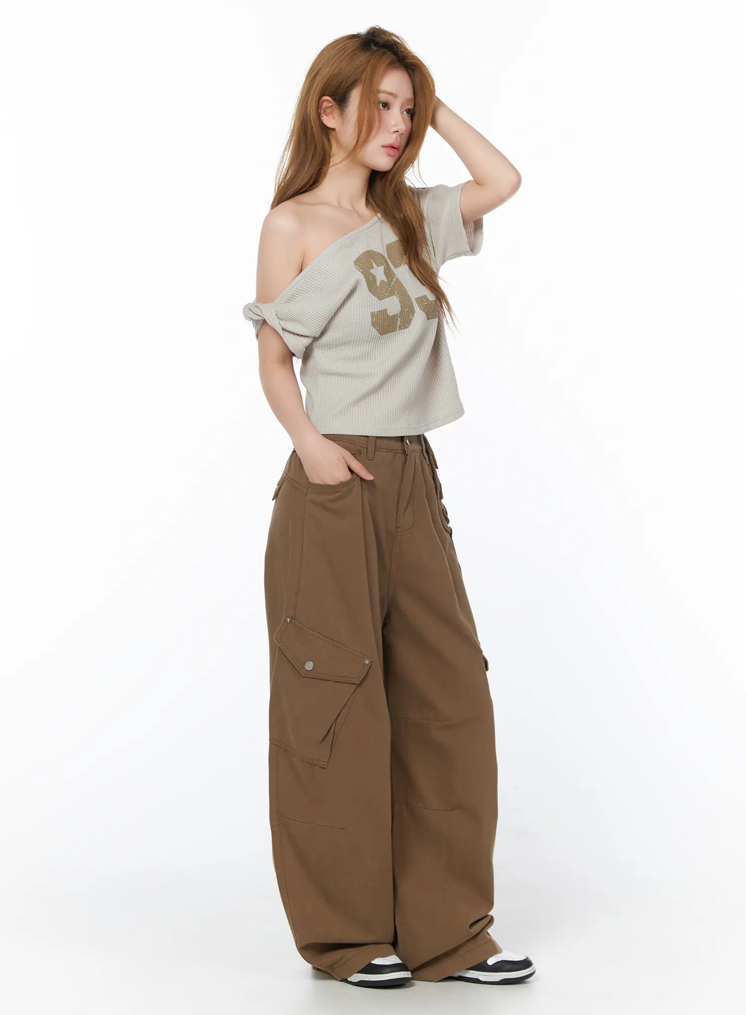 Relaxed Fit Cargo Pants CY506 - Image 6