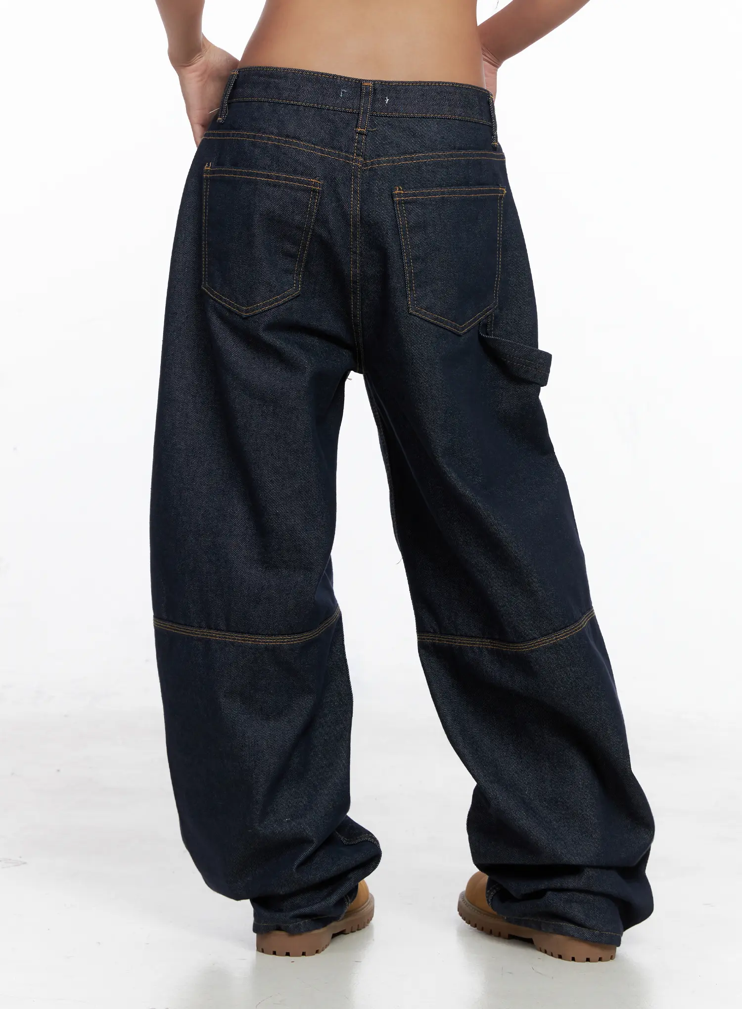Relaxed Fit Dark Denim Jeans CS522 - Image 7