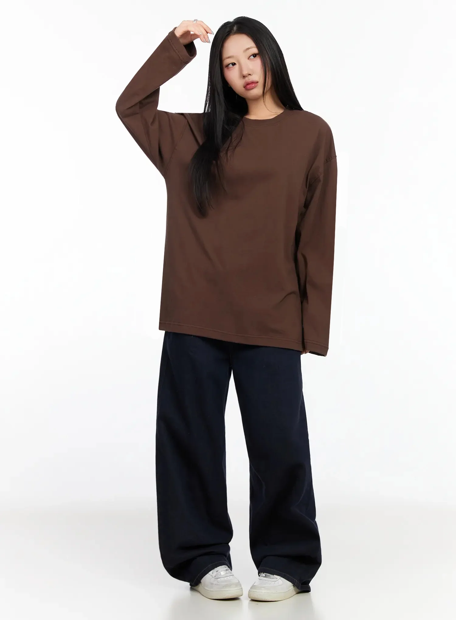 Relaxed-Fit Long Sleeve Tee IA507 - Image 5