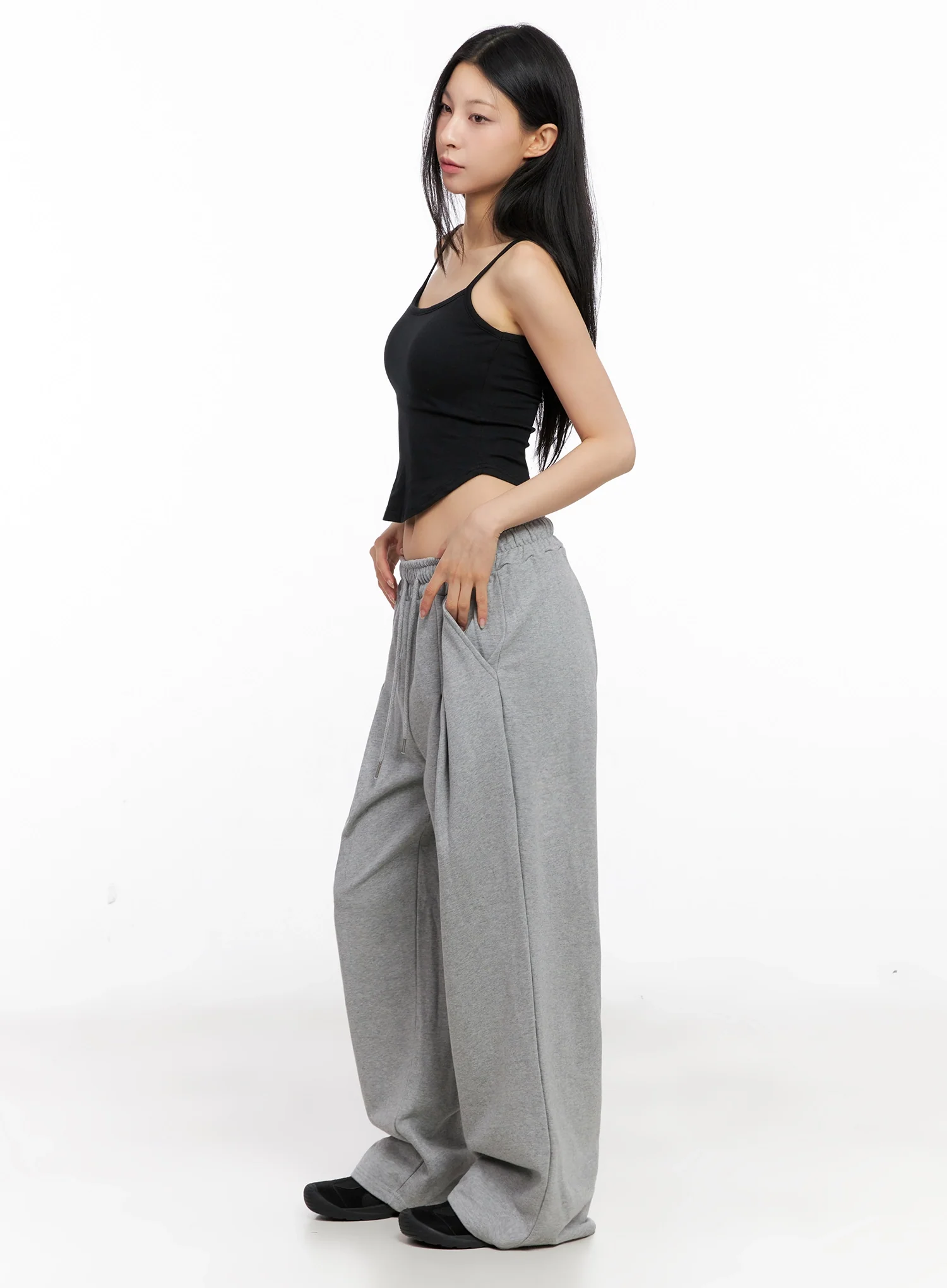 Relaxed-Fit Pintuck Sweatpants IG508 - Image 14