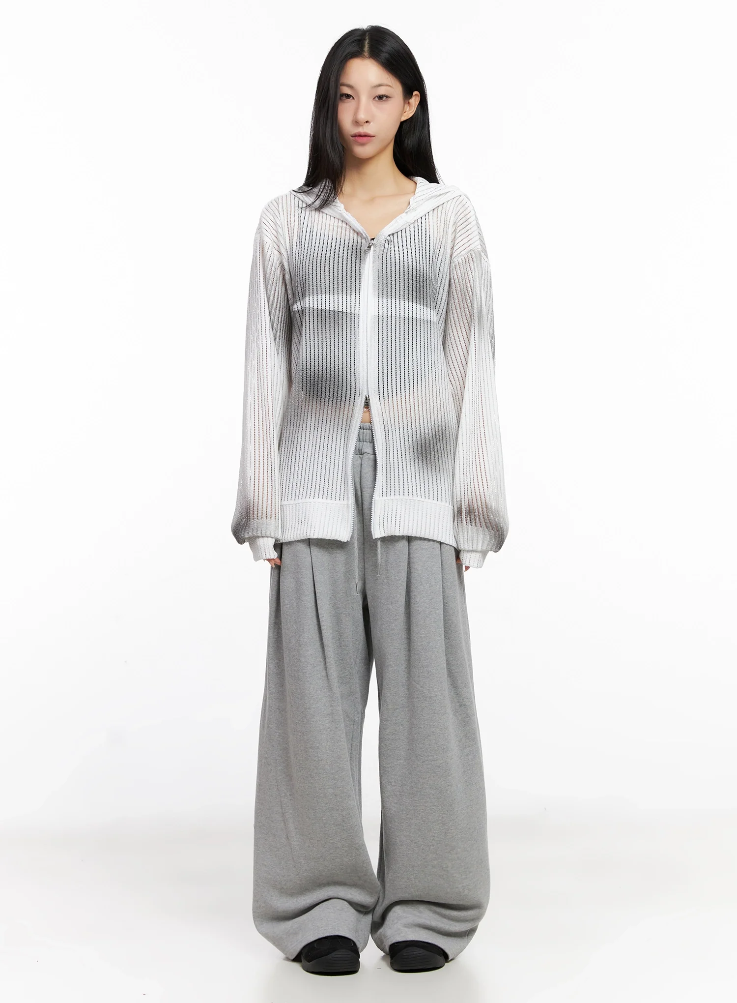 Relaxed-Fit Pintuck Sweatpants IG508 - Image 5
