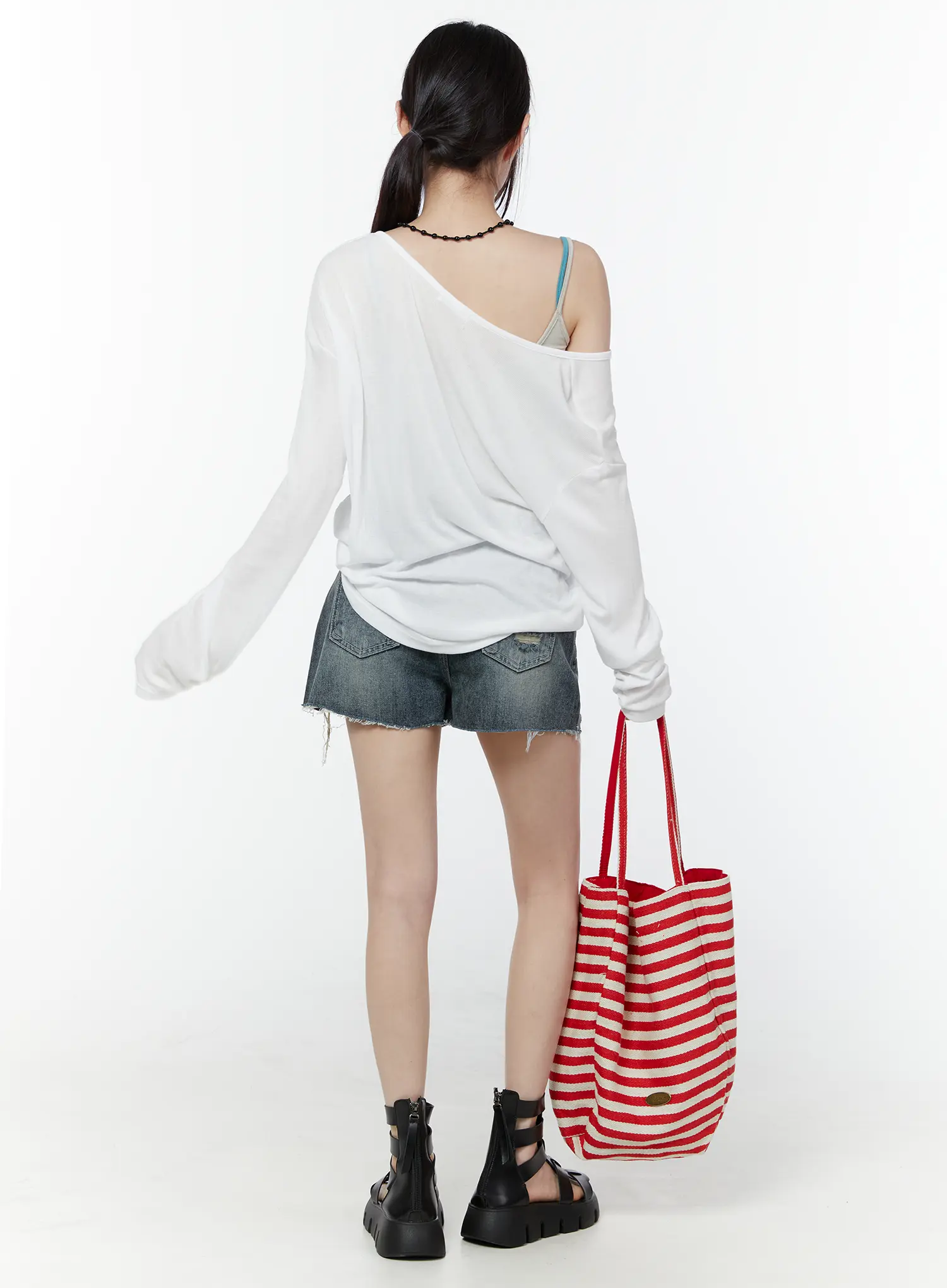 Relaxed Fit Ribbed Henley Tee CU508 - Image 10