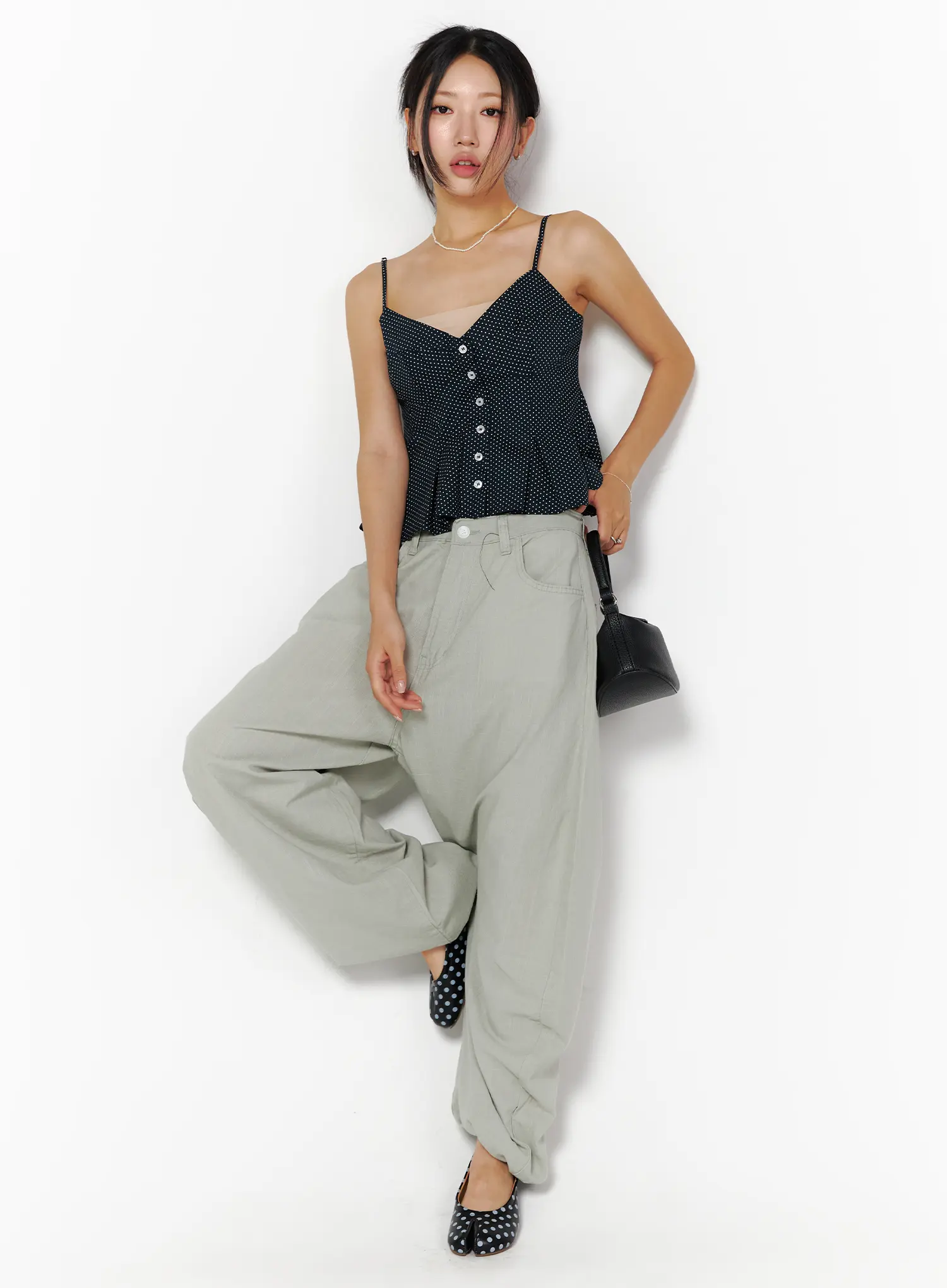 Relaxed-Fit Wide Leg Pants CU515 - Image 2