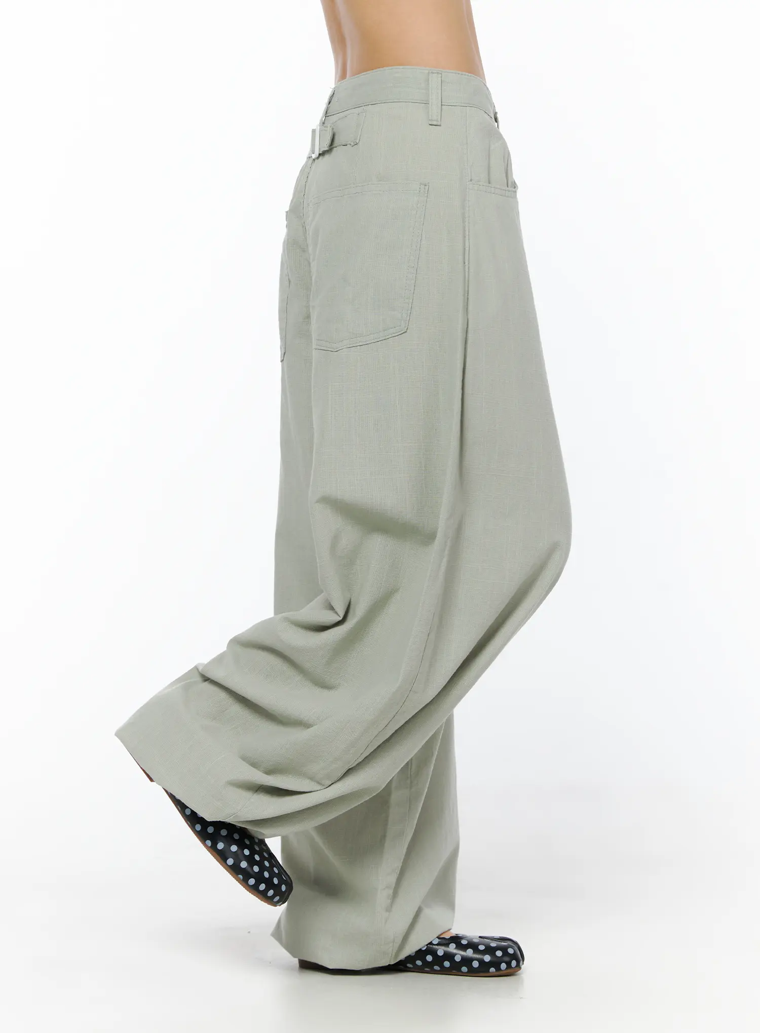 Relaxed-Fit Wide Leg Pants CU515 - Image 3